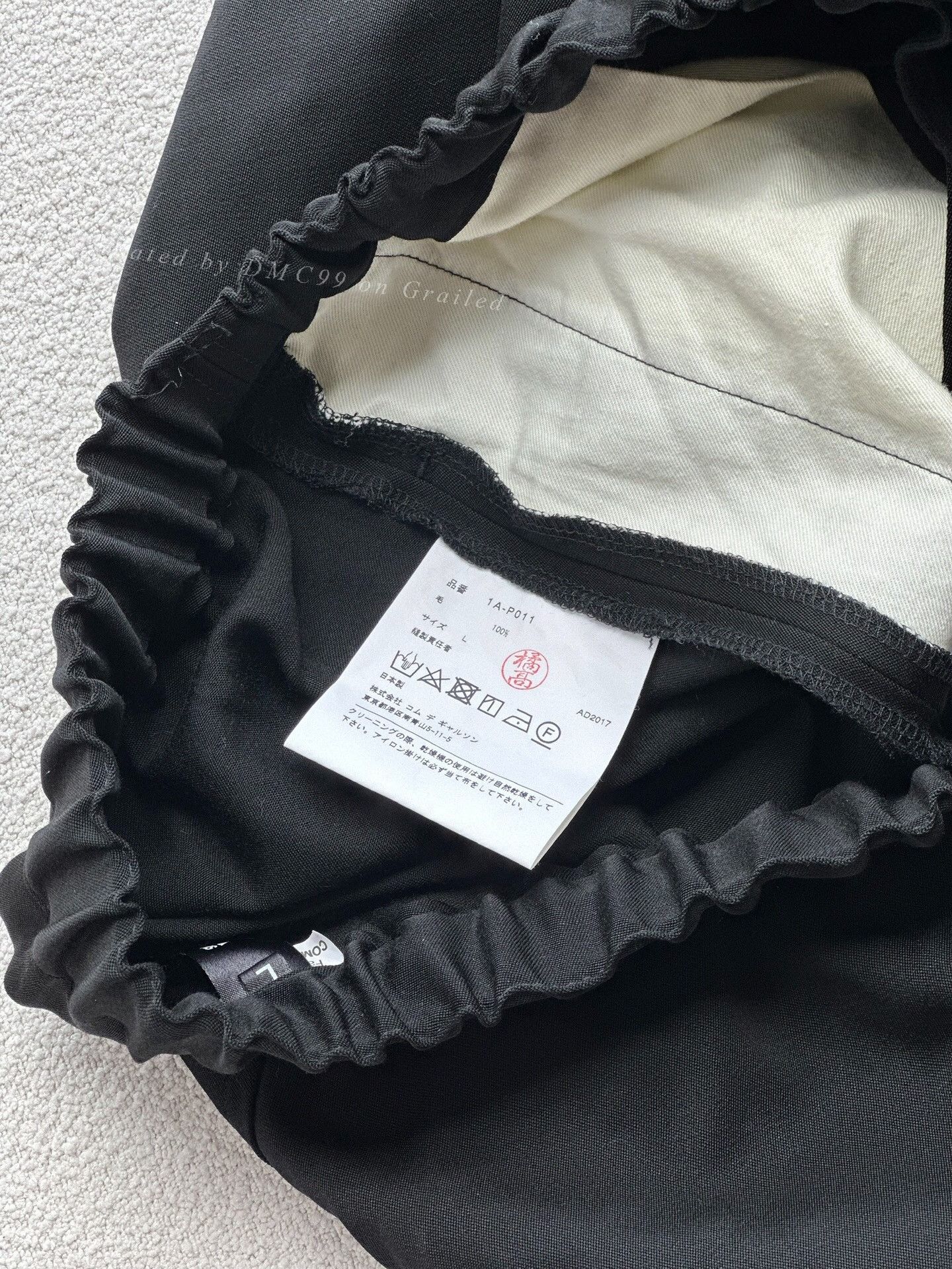 Comme des Garcons COMME DES GARCONS Black Elastic Waist Casual Pants Size US 30 / EU 46 - 5 Thumbnail