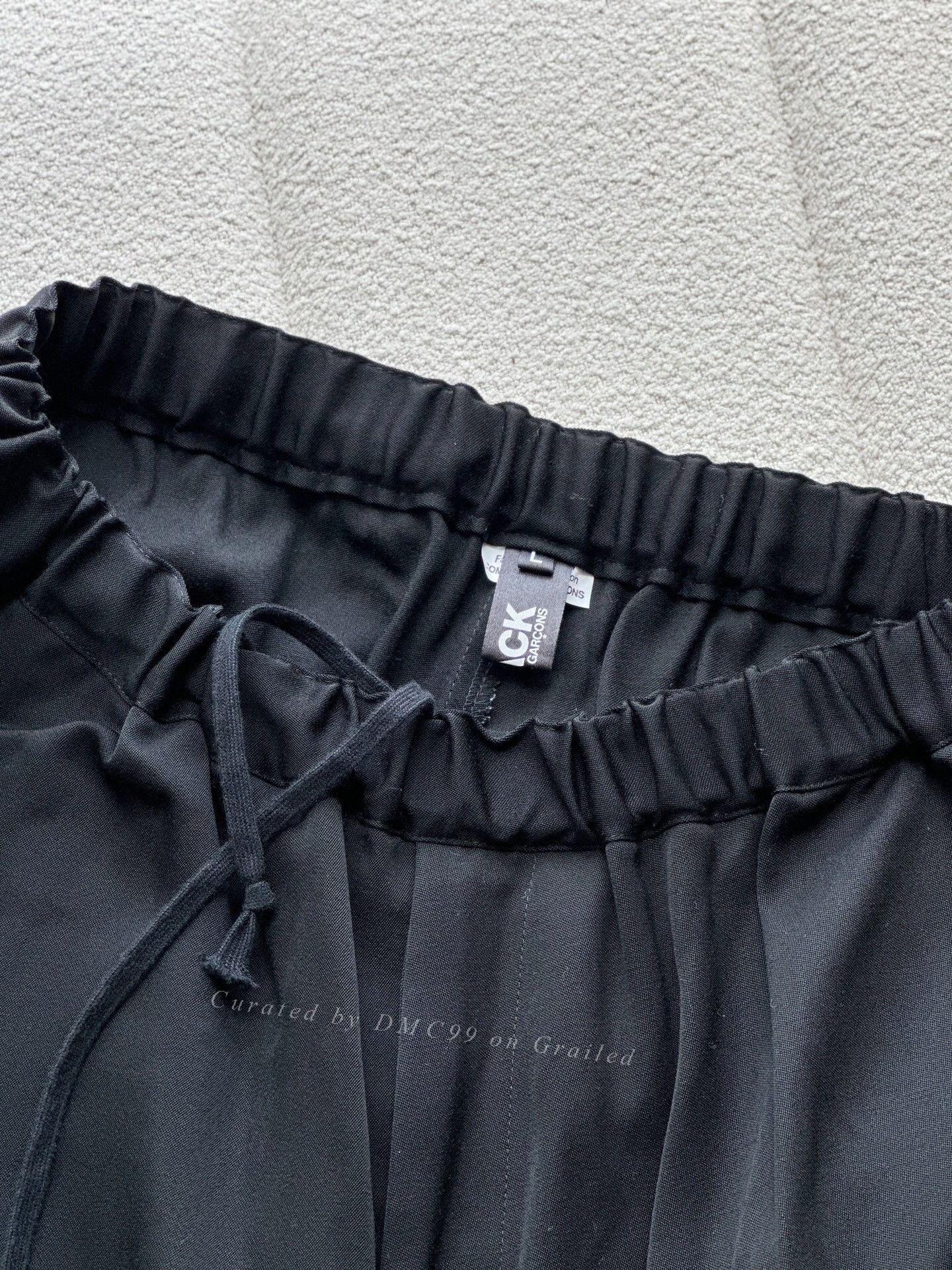 Comme des Garcons COMME DES GARCONS Black Elastic Waist Casual Pants Size US 30 / EU 46 - 4 Thumbnail