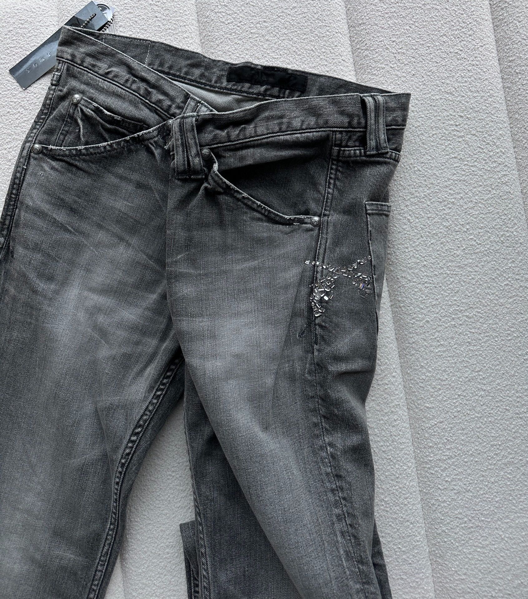 Roar Roar Double Gun Rhinestone Men's Jeans Size US 26 / EU 42 - 3 Thumbnail