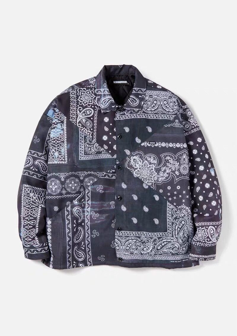 Neighborhood NEIGHBORHOOD Bandana Chopped Cotton Jacket Size US XL / EU 56 / 4 - 6 Thumbnail