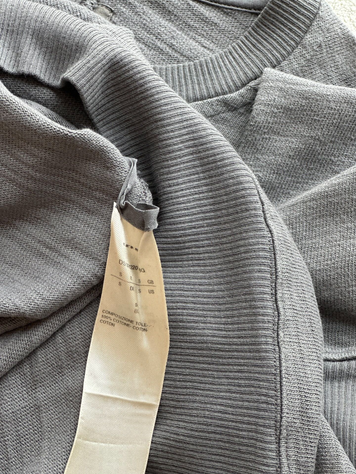 Rick Owens Drkshdw Rick Owens DRKSHDW Gray Sweatshirt Size US S / EU 44-46 / 1 - 6 Thumbnail