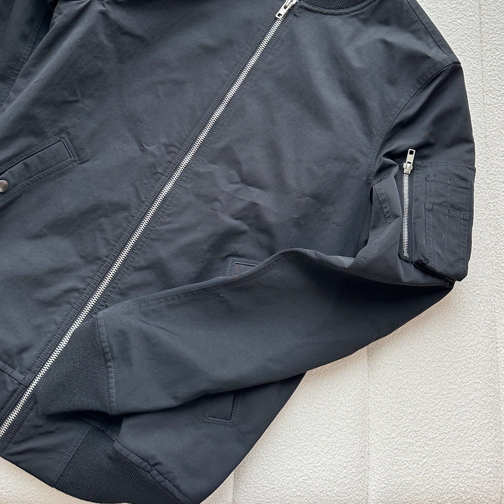 Rick Owens Rick Owens Men's Zip Flight Jacket Size US XXS / EU 40 - 4 Thumbnail