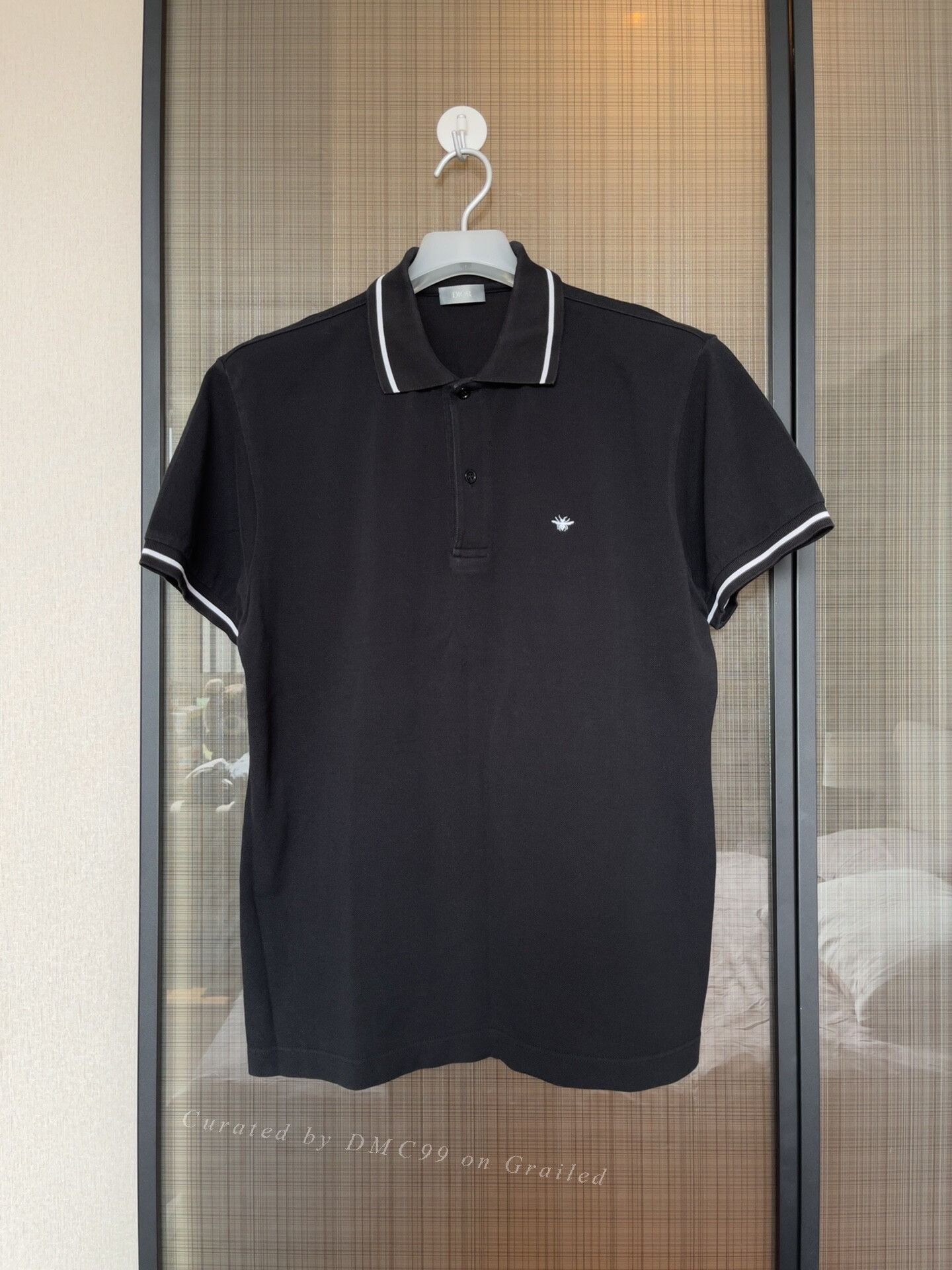 Dior Dior Men's Bee Embroidery Polo T-Shirt Size US XXL / EU 58 / 5 - 2 Thumbnail