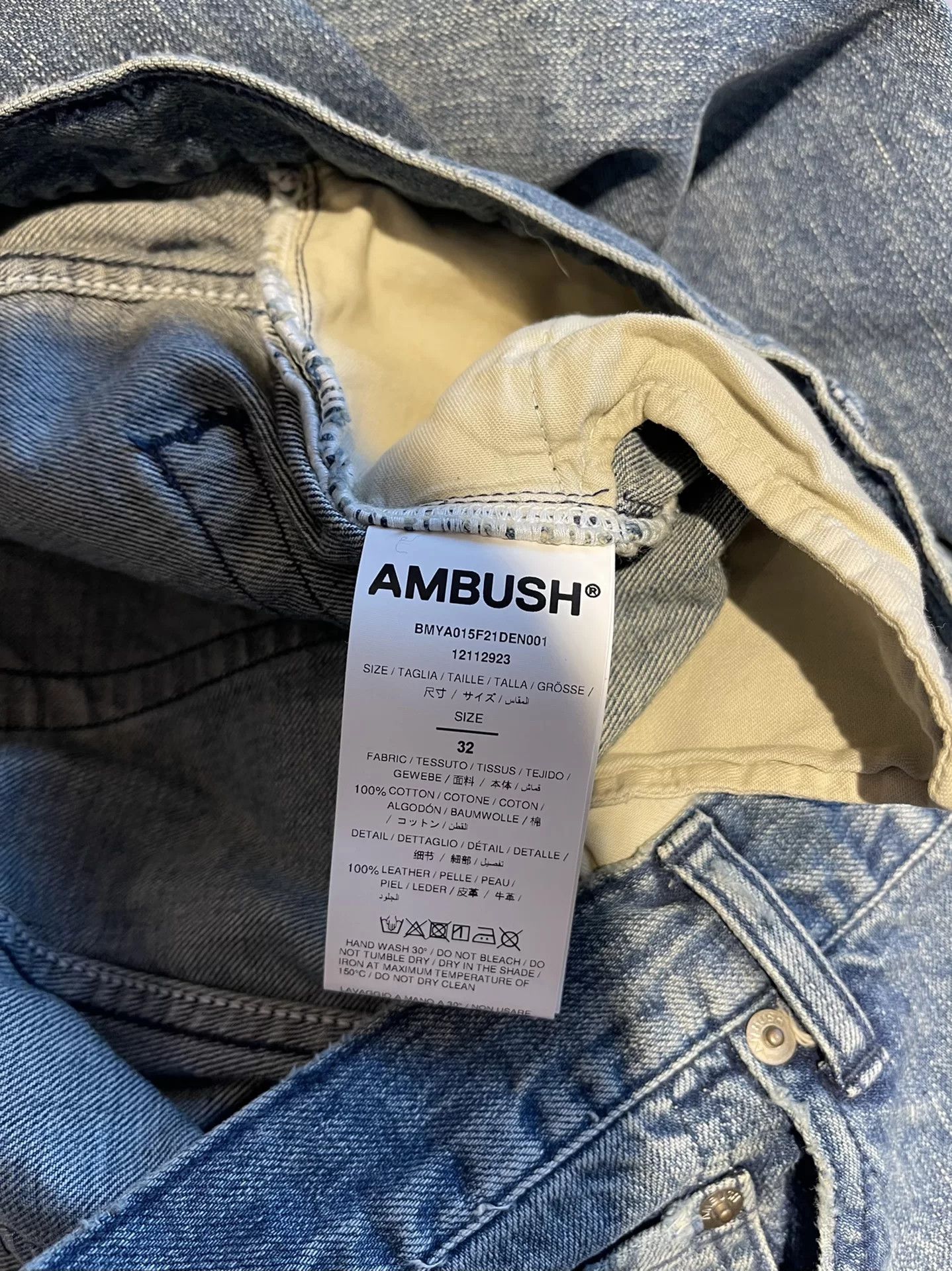 Ambush Design Ambush Men's Ripped Denim Jeans Size US 32 / EU 48 - 6 Thumbnail
