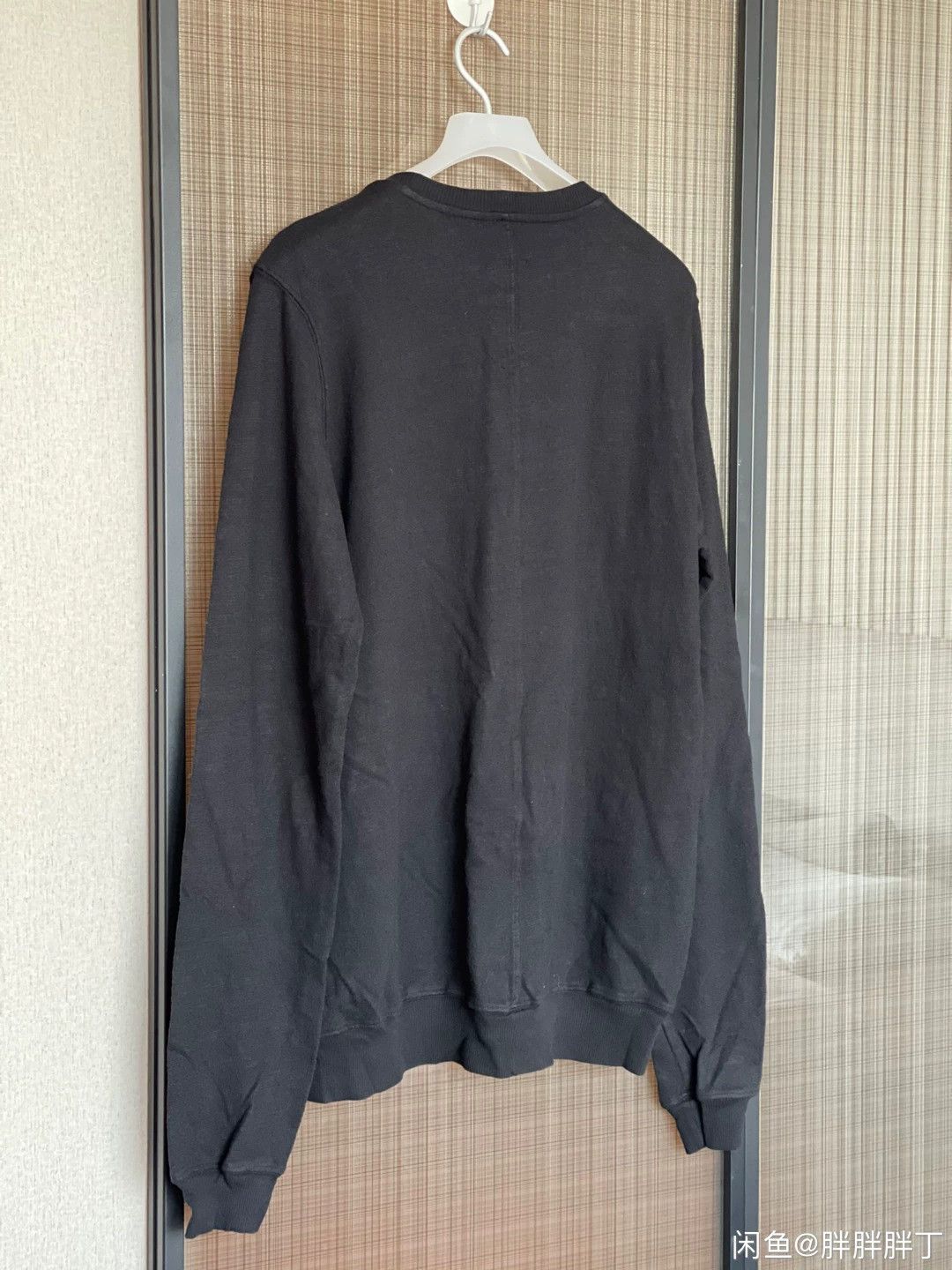 Rick Owens Rick Owens Men's Black Long-Sleeve Sweatshirt Size US XL / EU 56 / 4 - 5 Thumbnail