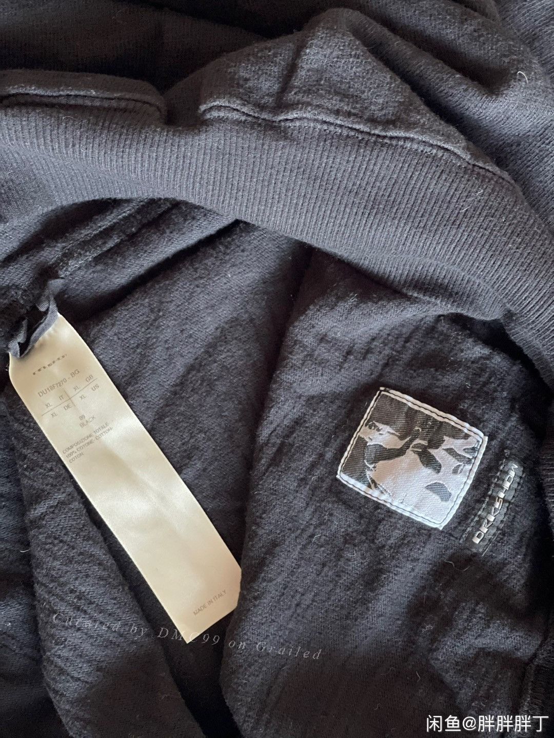 Rick Owens Rick Owens Men's Black Long-Sleeve Sweatshirt Size US XL / EU 56 / 4 - 7 Thumbnail