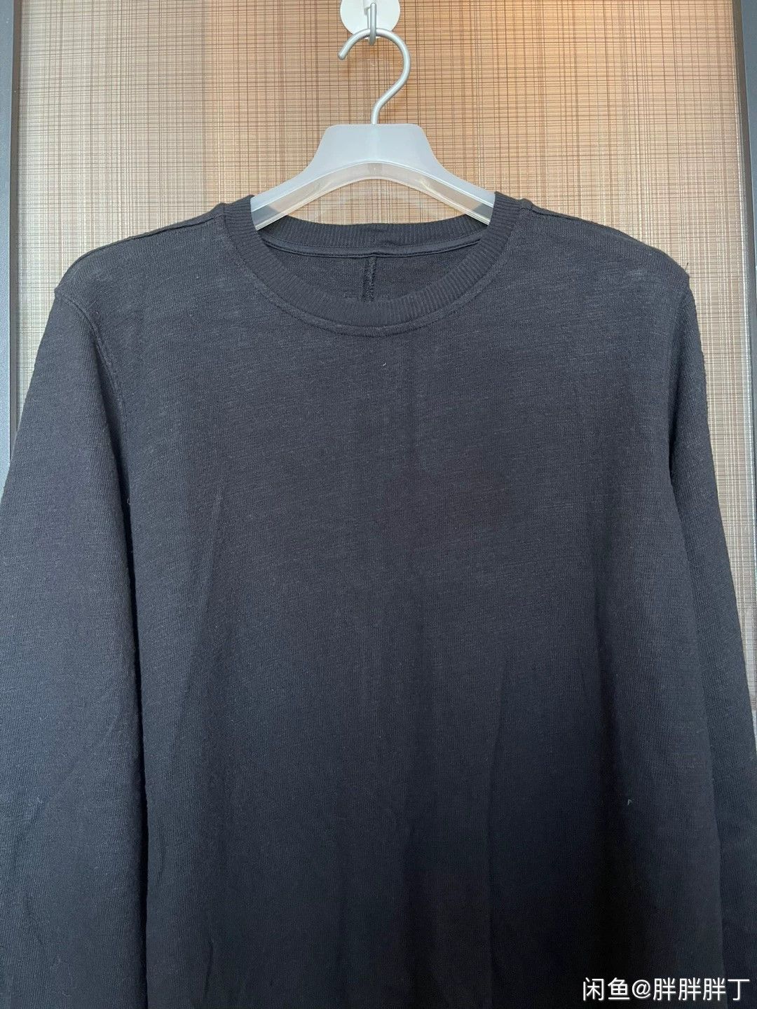 Rick Owens Rick Owens Men's Black Long-Sleeve Sweatshirt Size US XL / EU 56 / 4 - 4 Thumbnail