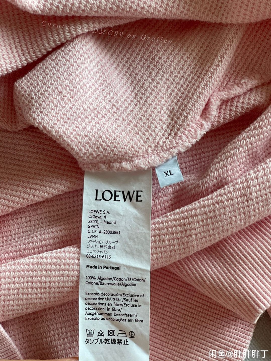 Loewe Loewe Pink Long-Sleeve Sweatshirt Size XL / US 12-14 / IT 48-50 - 4 Thumbnail