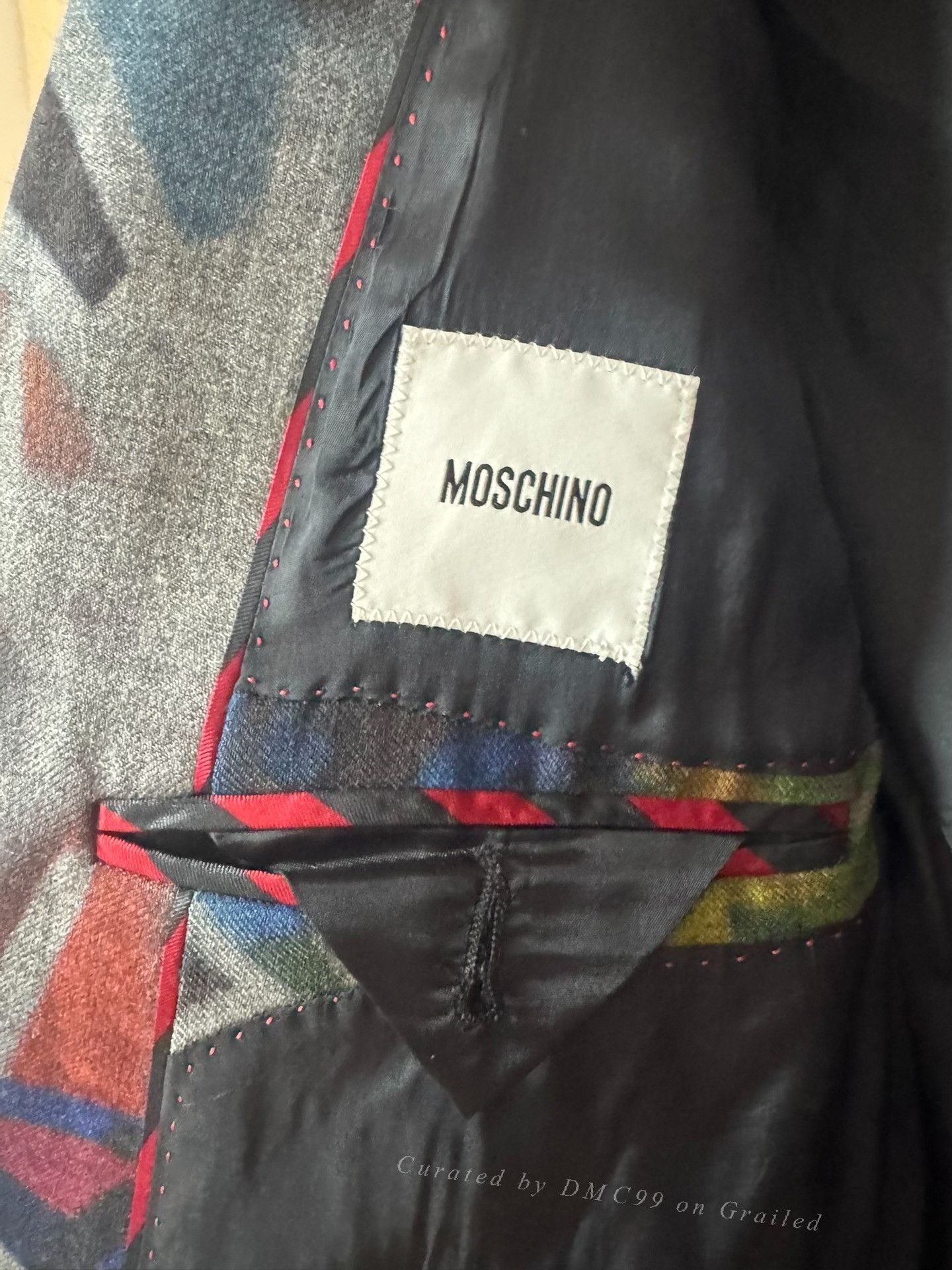 Moschino MOSCHINO Graffiti Suit Jacket Size US M / EU 48-50 / 2 - 3 Thumbnail