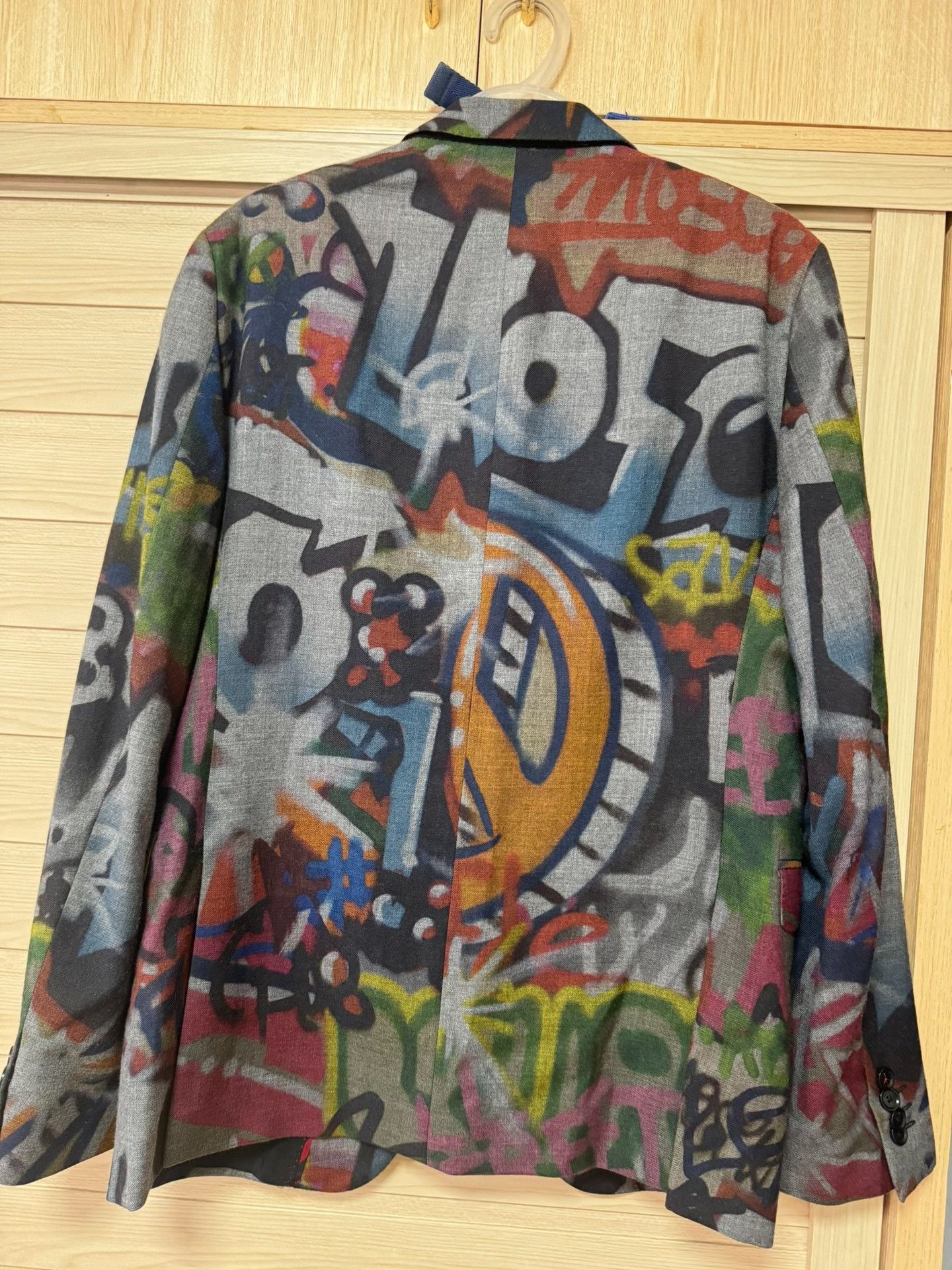 Moschino MOSCHINO Graffiti Suit Jacket Size US M / EU 48-50 / 2 - 7 Thumbnail