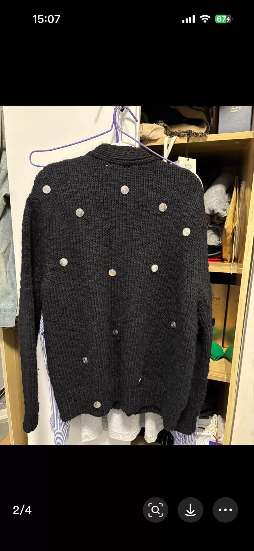 Namacheko Namacheko Silver Button Sweater Size US M / EU 48-50 / 2 - 2 Thumbnail