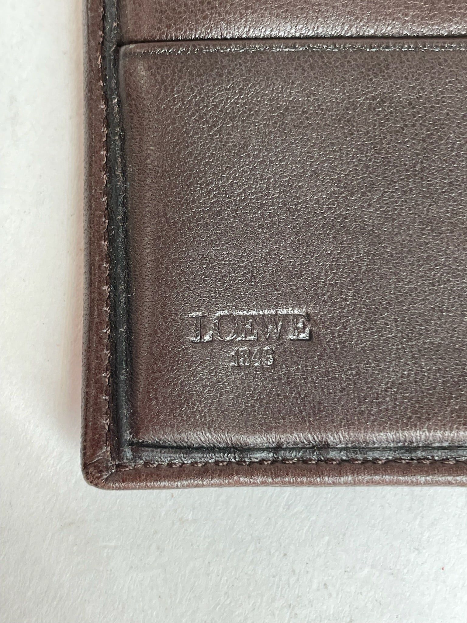 Loewe Vintage Smooth Wallet Brown Size ONE SIZE - 5 Thumbnail