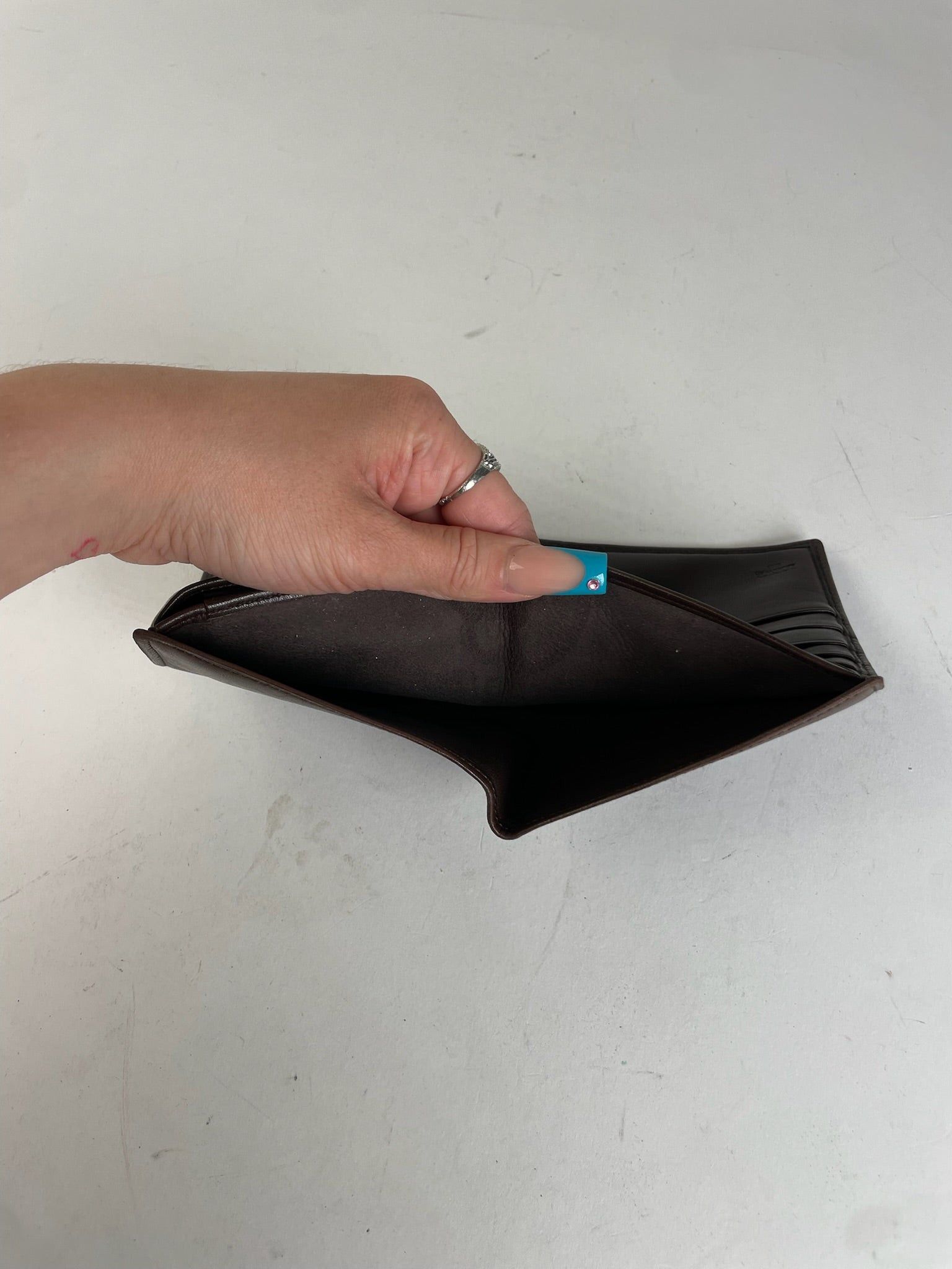 Loewe Vintage Smooth Wallet Brown Size ONE SIZE - 3 Thumbnail