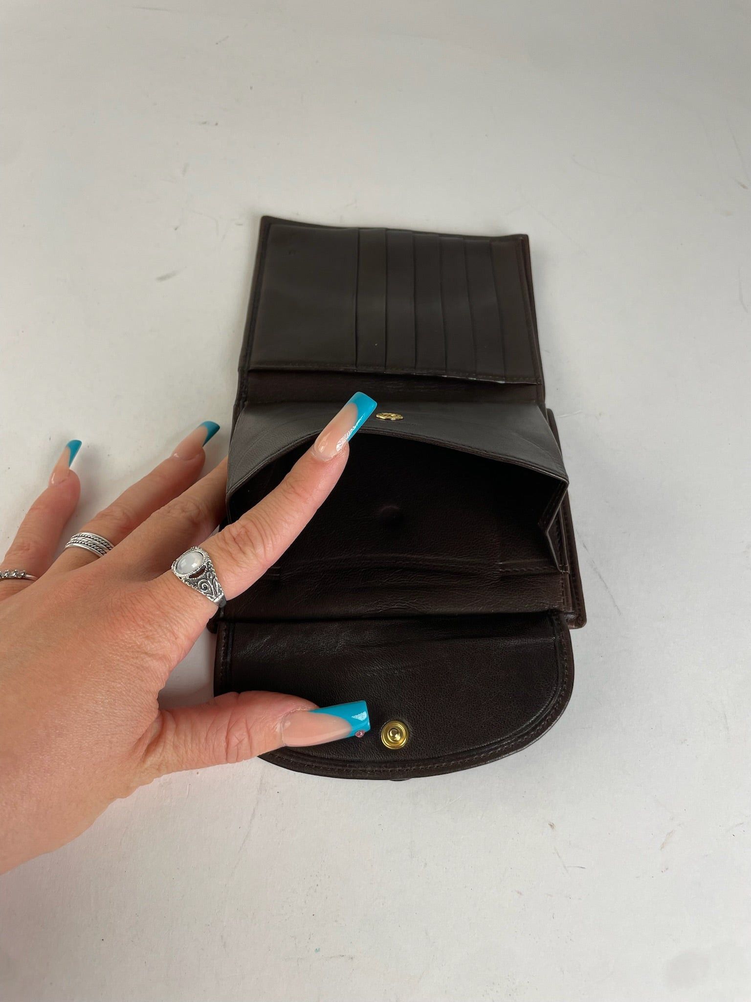 Loewe Vintage Smooth Wallet Brown Size ONE SIZE - 6 Thumbnail