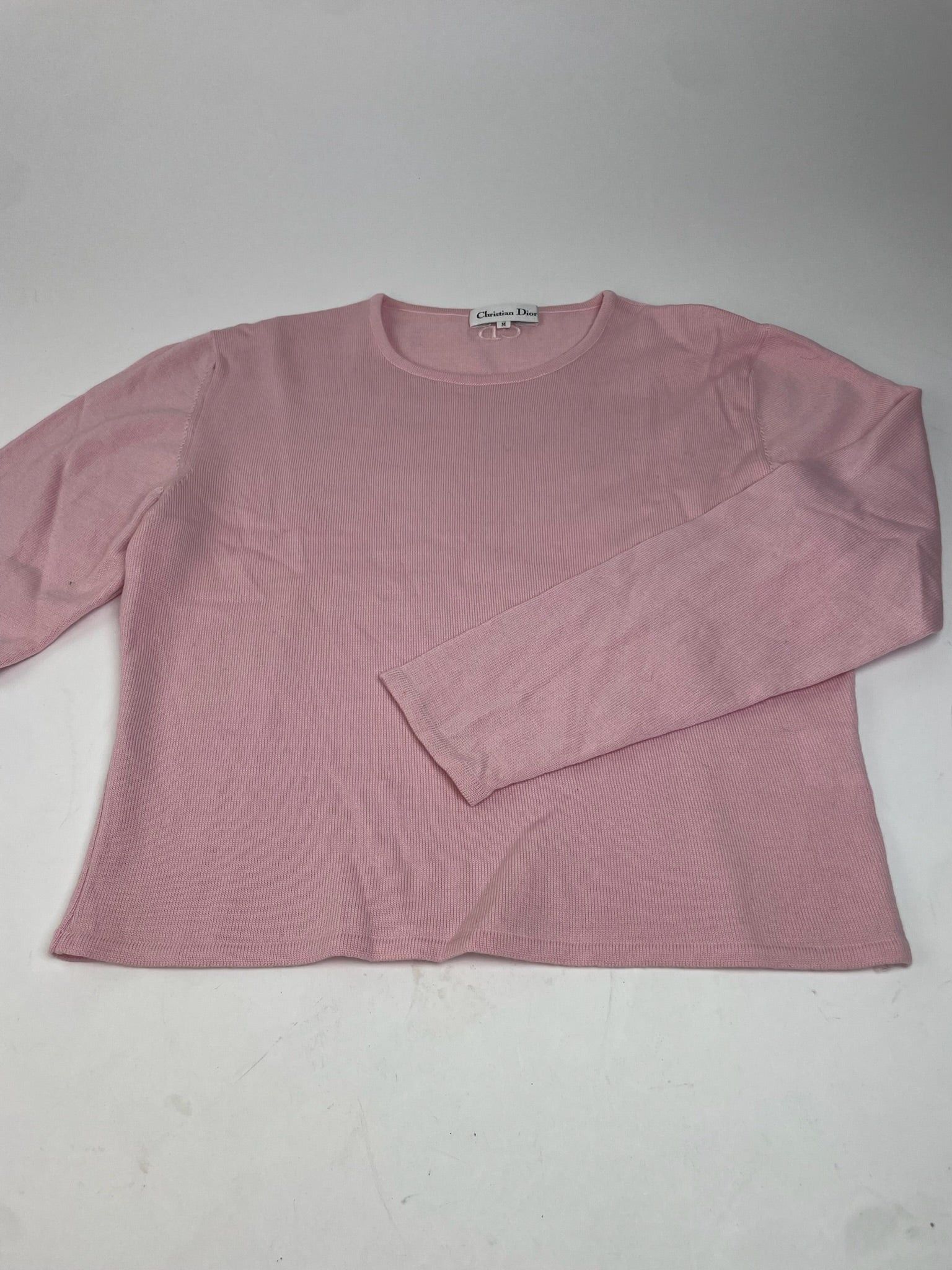 Dior Ribbed Cotton Sweater Pink Size M / US 6-8 / IT 42-44 - 5 Thumbnail