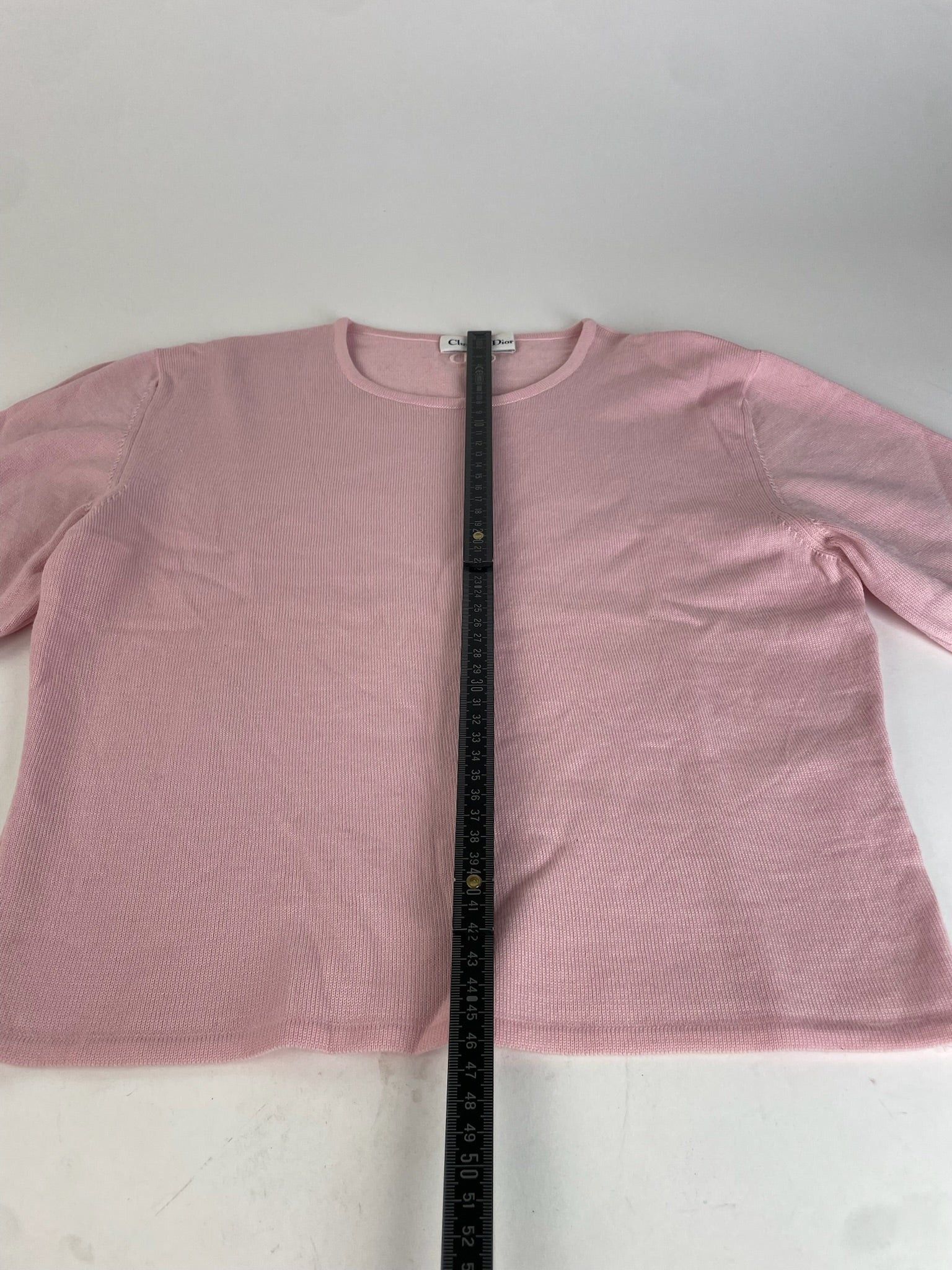 Dior Ribbed Cotton Sweater Pink Size M / US 6-8 / IT 42-44 - 9 Thumbnail