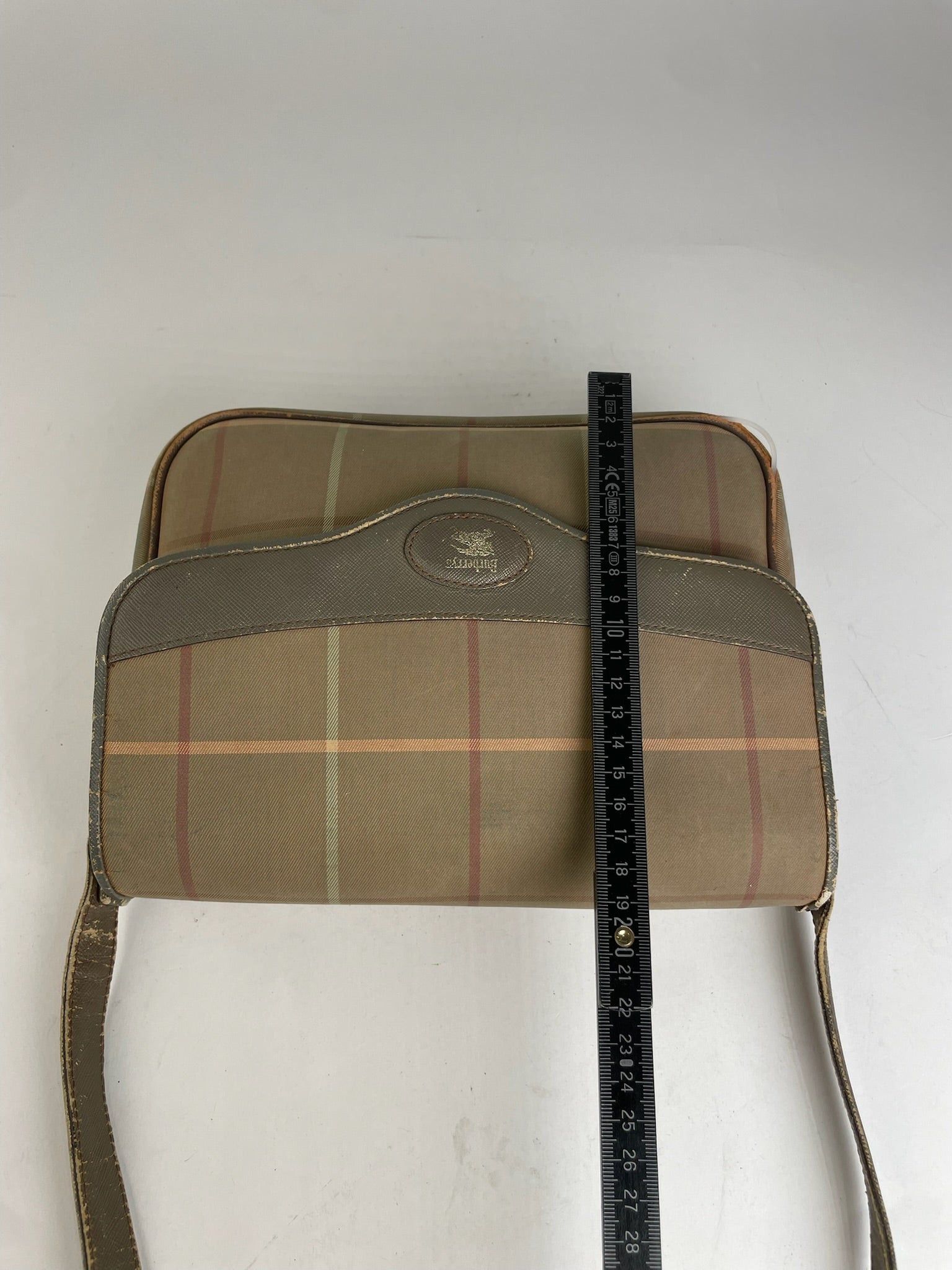 Burberry Vintage Shoulder Bag Iconic Check in Beige and Brown Size ONE SIZE - 7 Thumbnail