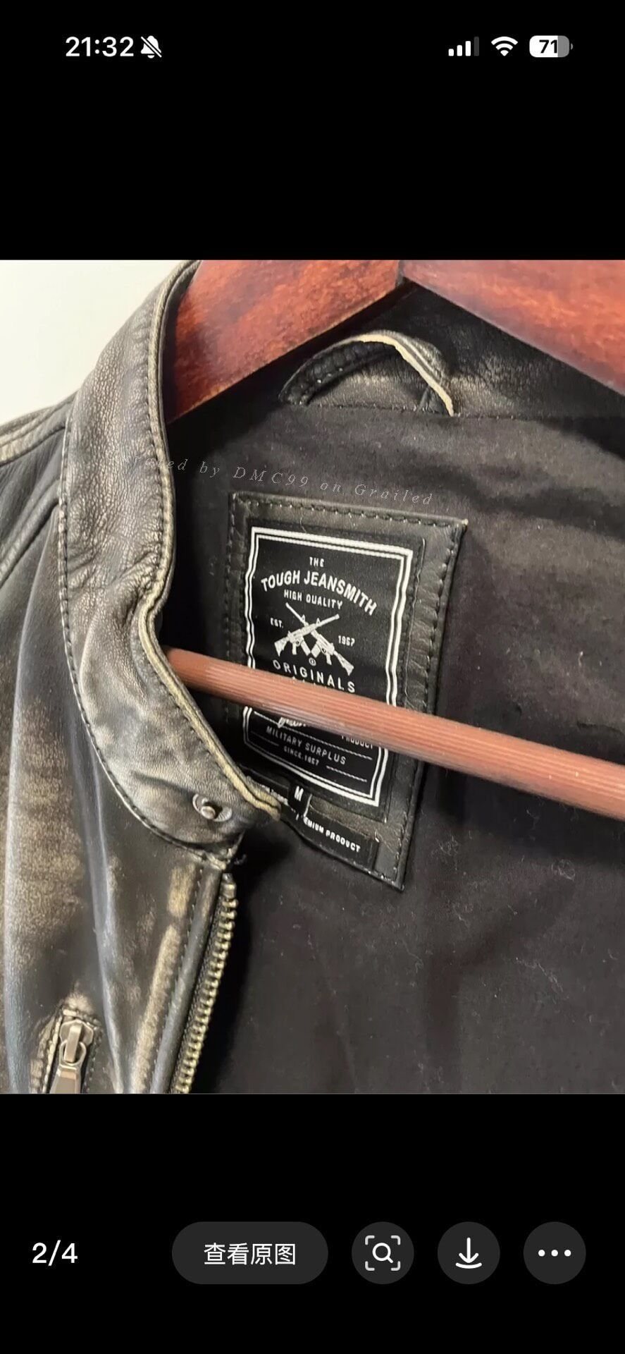 Other Tough Jeansmith Leather Jacket Size US M / EU 48-50 / 2 - 2 Thumbnail