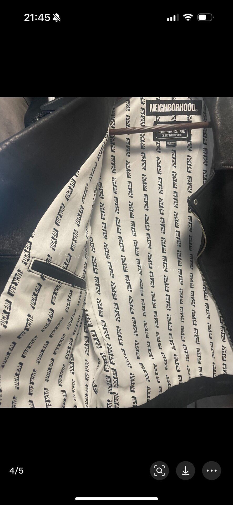 Other Thick Leather Jacket Near New Size US M / EU 48-50 / 2 - 4 Thumbnail