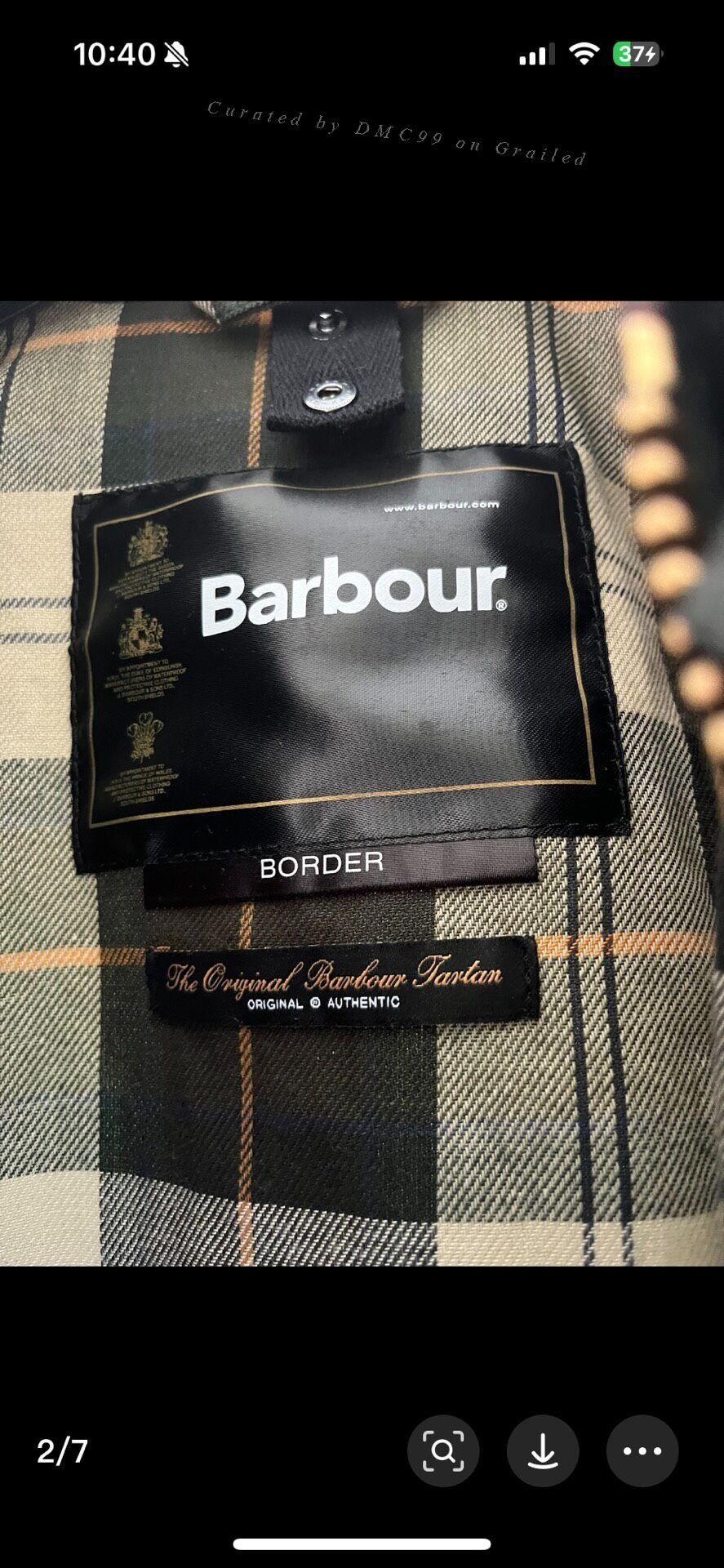 Barbour Barbour Border Waxed Mid-Length Coat Size US XXL / EU 58 / 5 - 2 Thumbnail