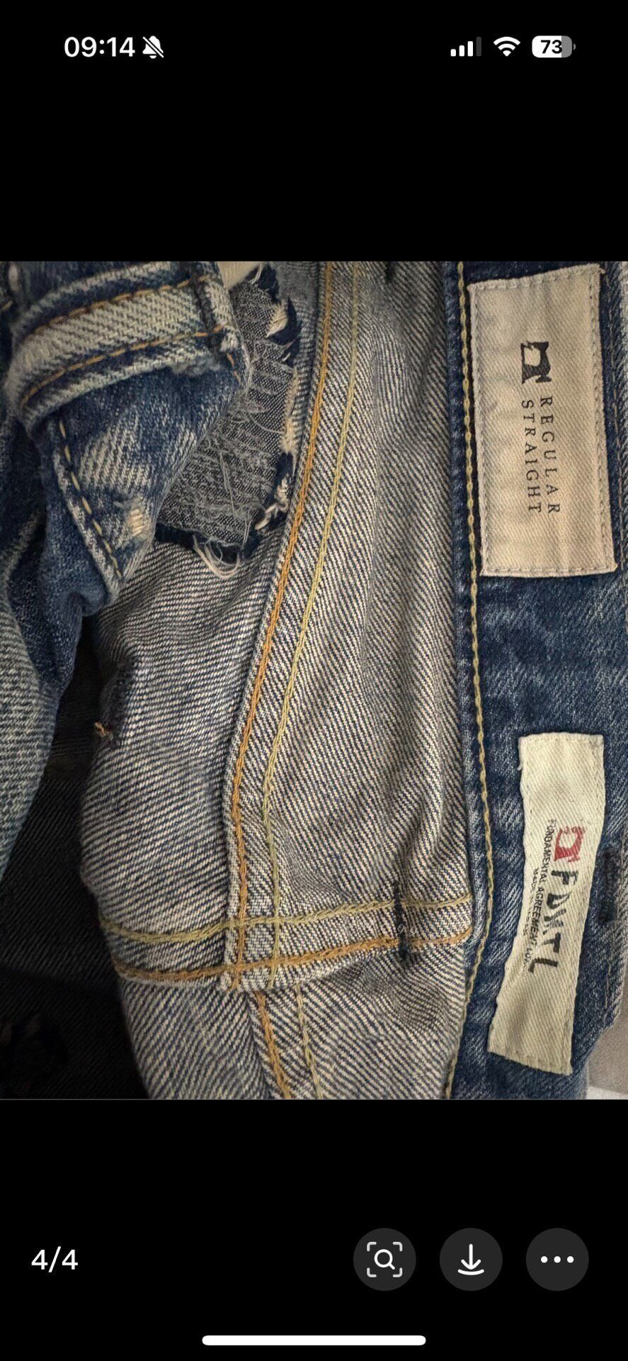 FDMTL Fdmtl Japanese Made Jeans Size 30 Size US 30 / EU 46 - 4 Thumbnail