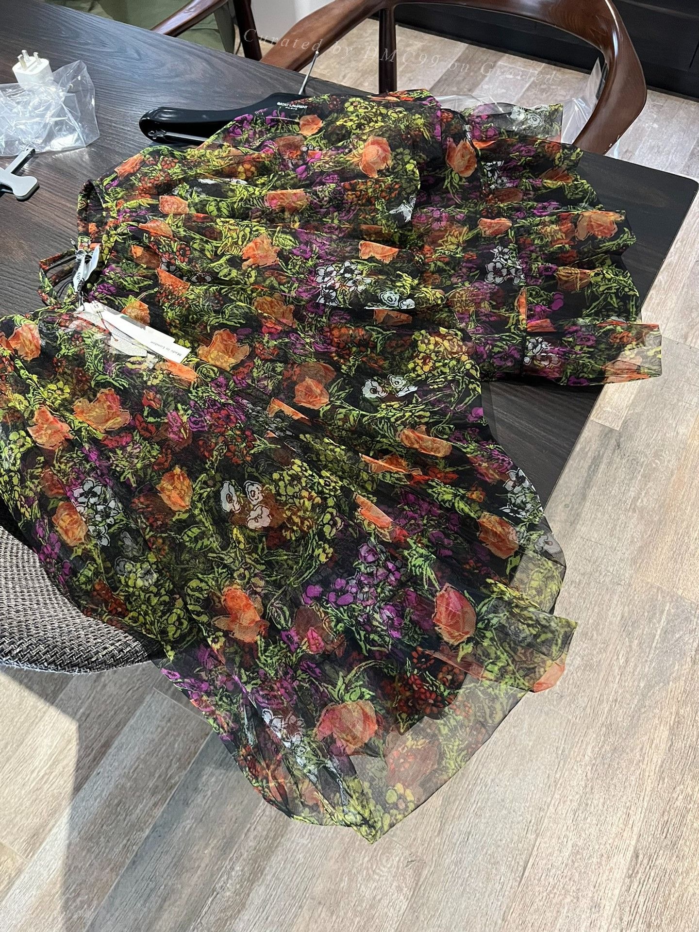 Molly Goddard Molly Goddard Floral Tulle Skirt Size 34" / US 12 / IT 48 - 2 Thumbnail