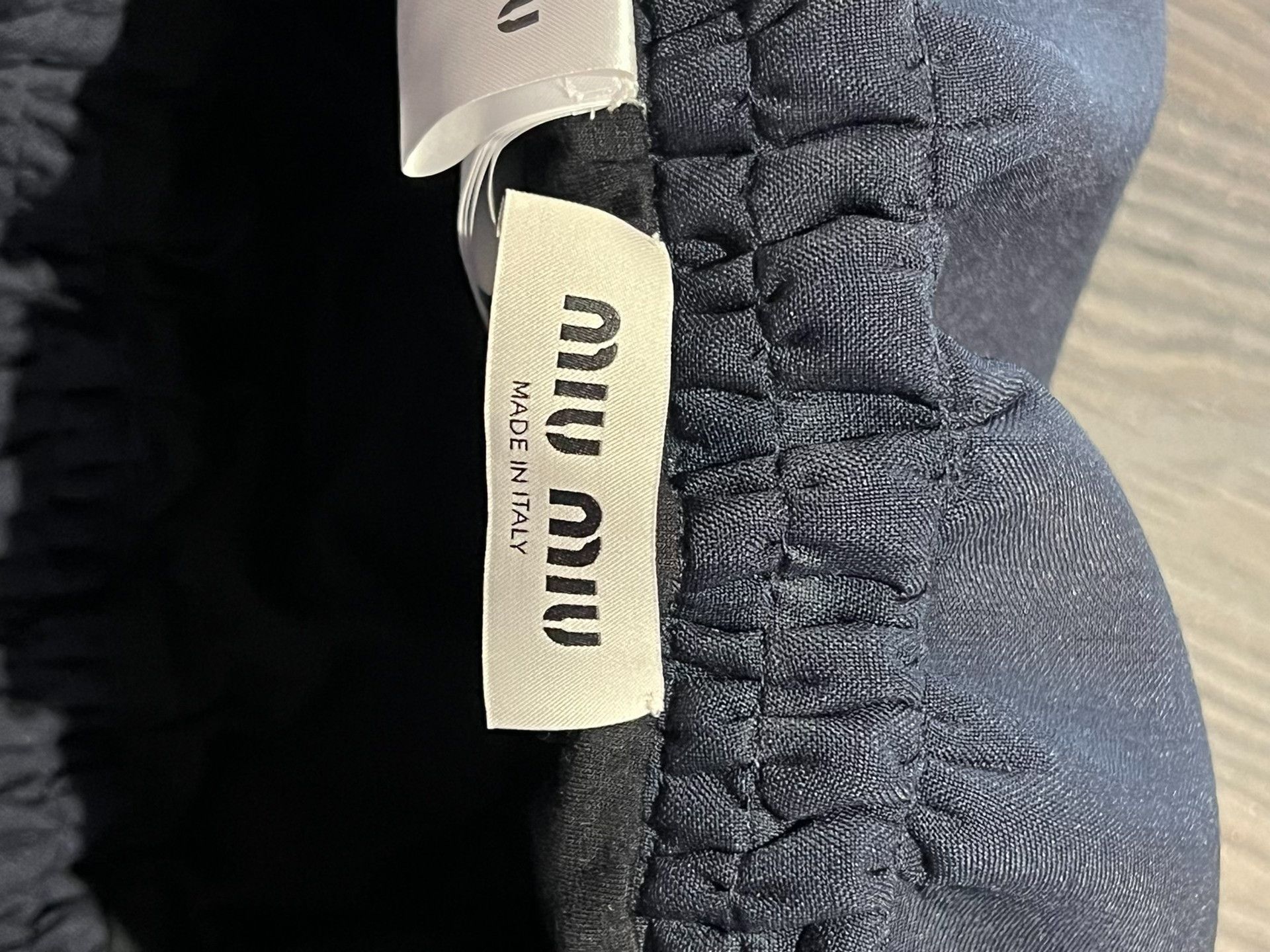Miu Miu Miu Miu Runway Drawstring Ruffled Skirt Size 42" / US 20 - 6 Thumbnail