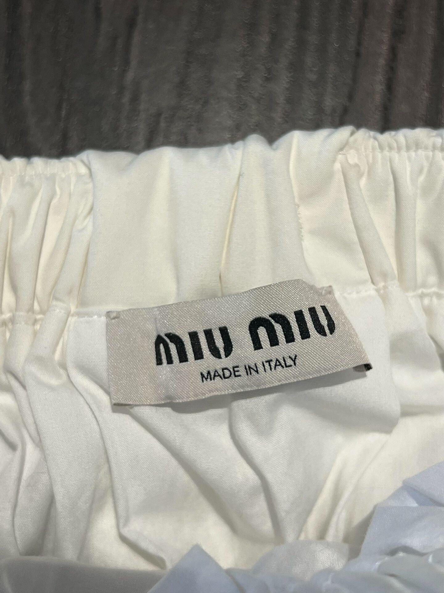 Miu Miu Miu Miu Runway White Floral Puff Skirt Size 38" / US 16 / IT 52 - 7 Thumbnail