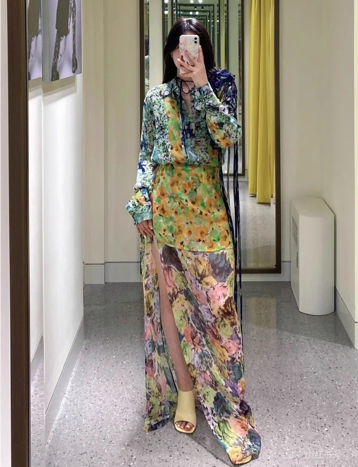 Dries Van Noten Dries Van Noten Runway Silk Skirt Size 42" / US 20 - 5 Thumbnail