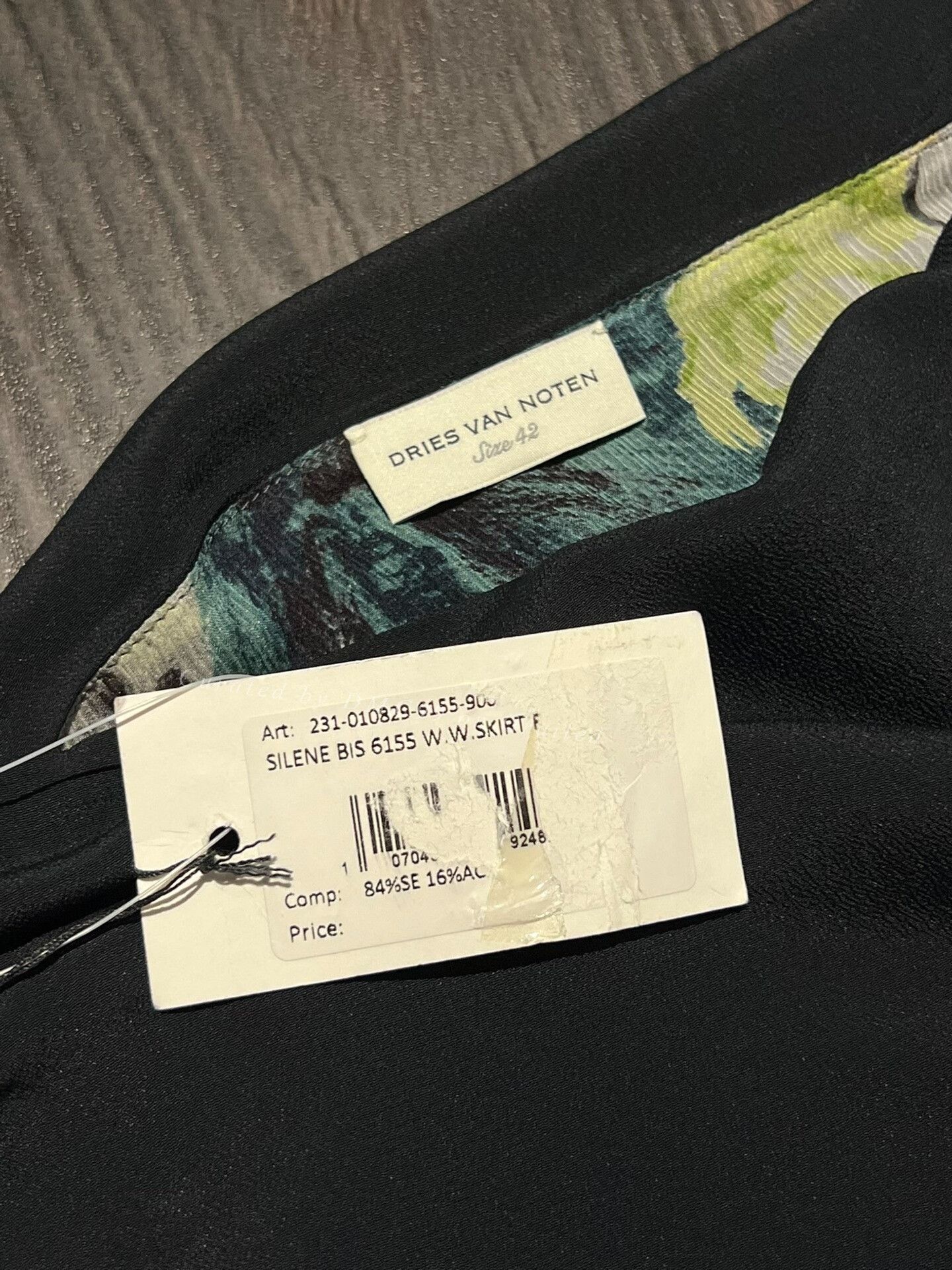 Dries Van Noten Dries Van Noten Runway Silk Skirt Size 42" / US 20 - 8 Thumbnail