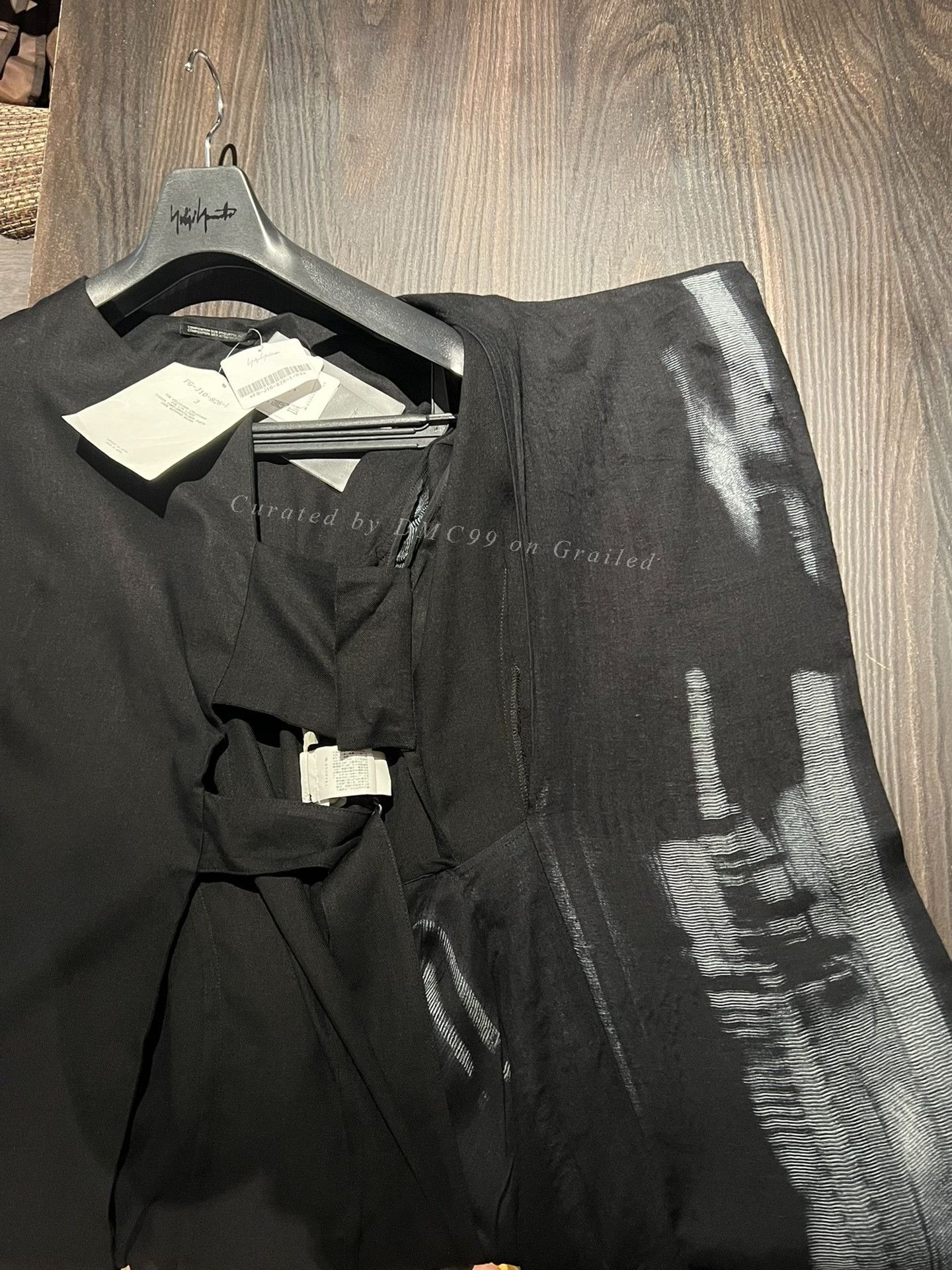 Yohji Yamamoto Yohji Yamamoto 22SS Graffiti Drape Coat Size L / US 10 / IT 46 - 6 Thumbnail