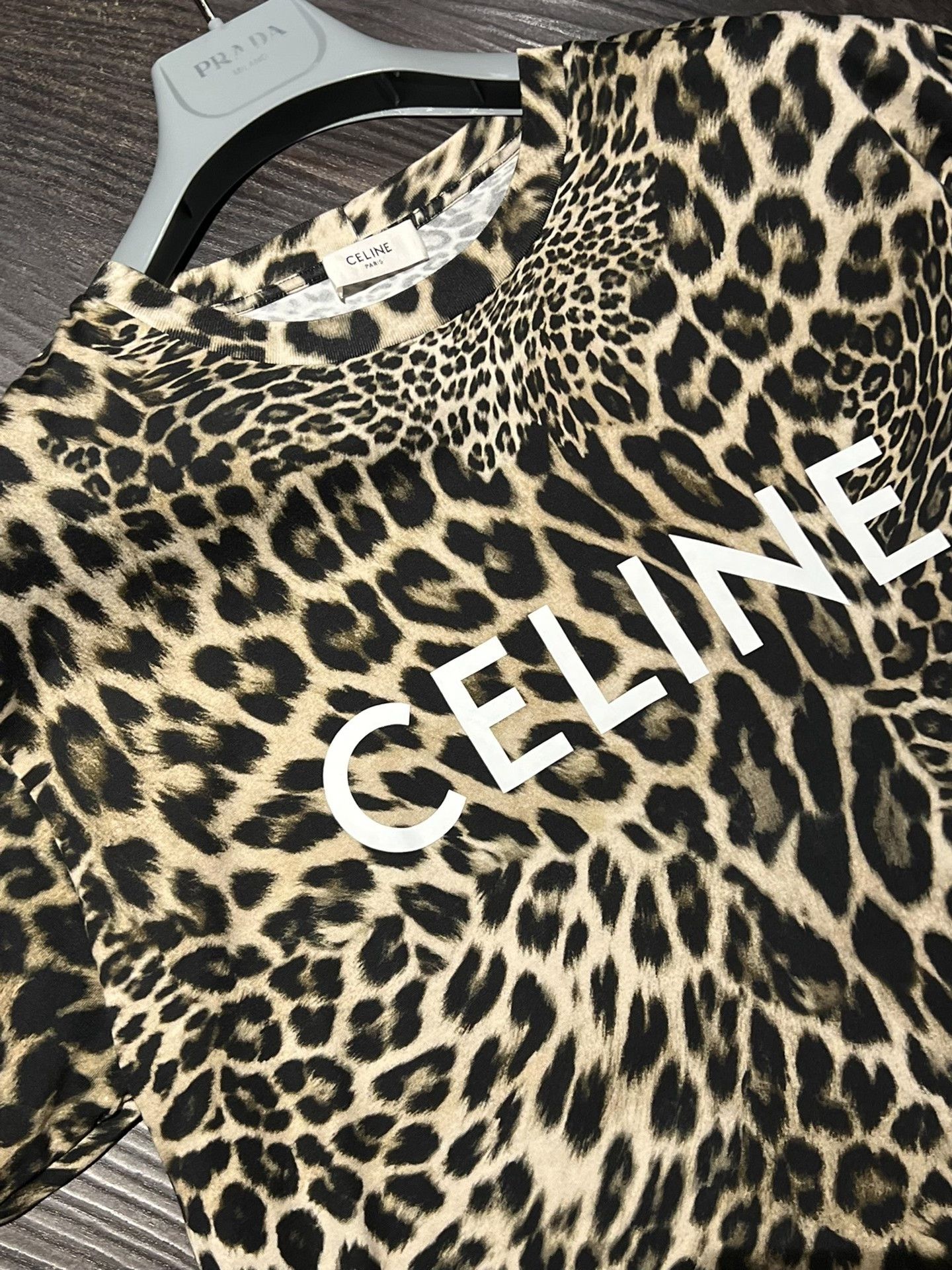 Celine CELINE Leopard Print T-shirt Size US M / EU 48-50 / 2 - 3 Thumbnail