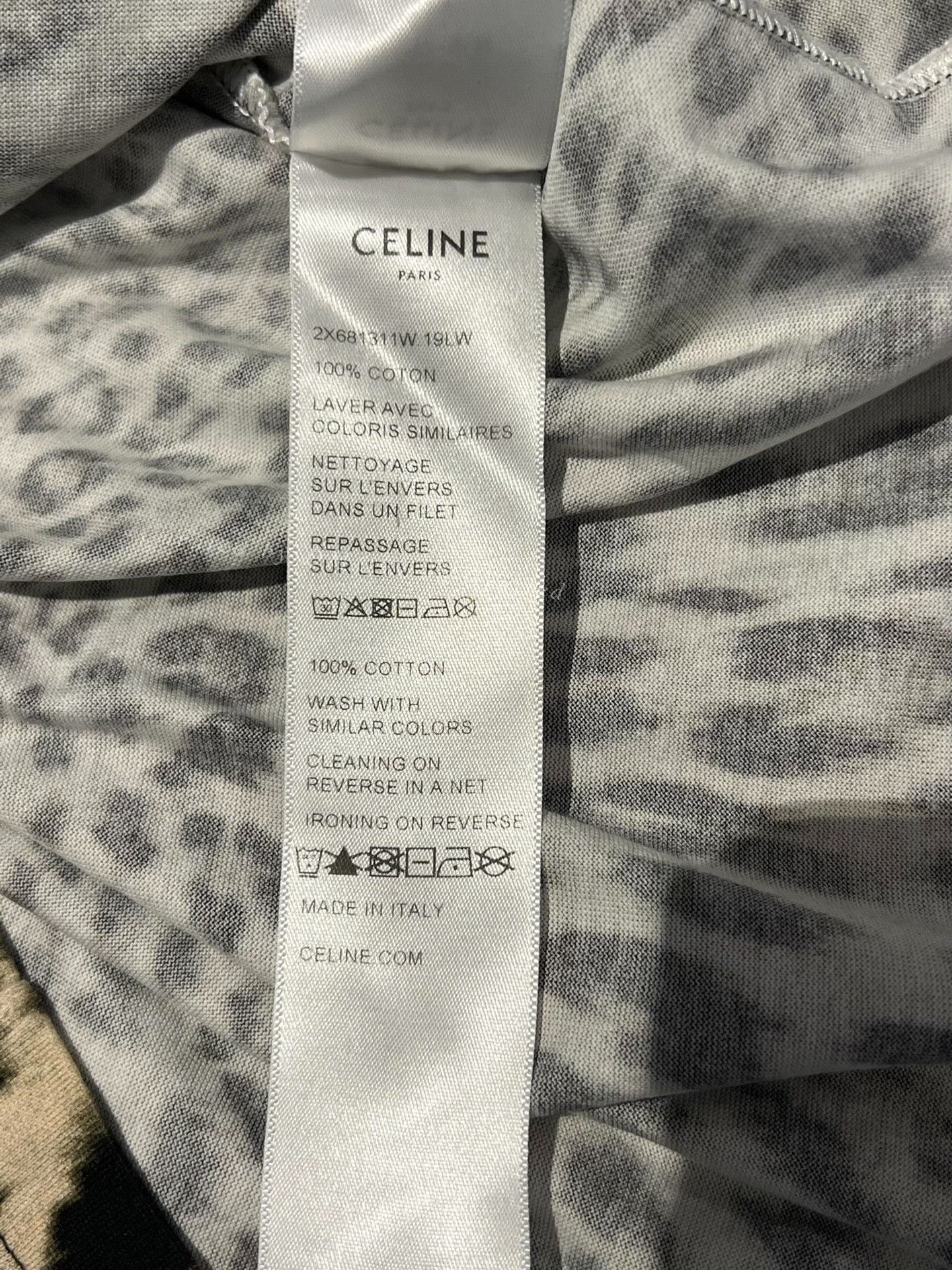 Celine CELINE Leopard Print T-shirt Size US M / EU 48-50 / 2 - 6 Thumbnail