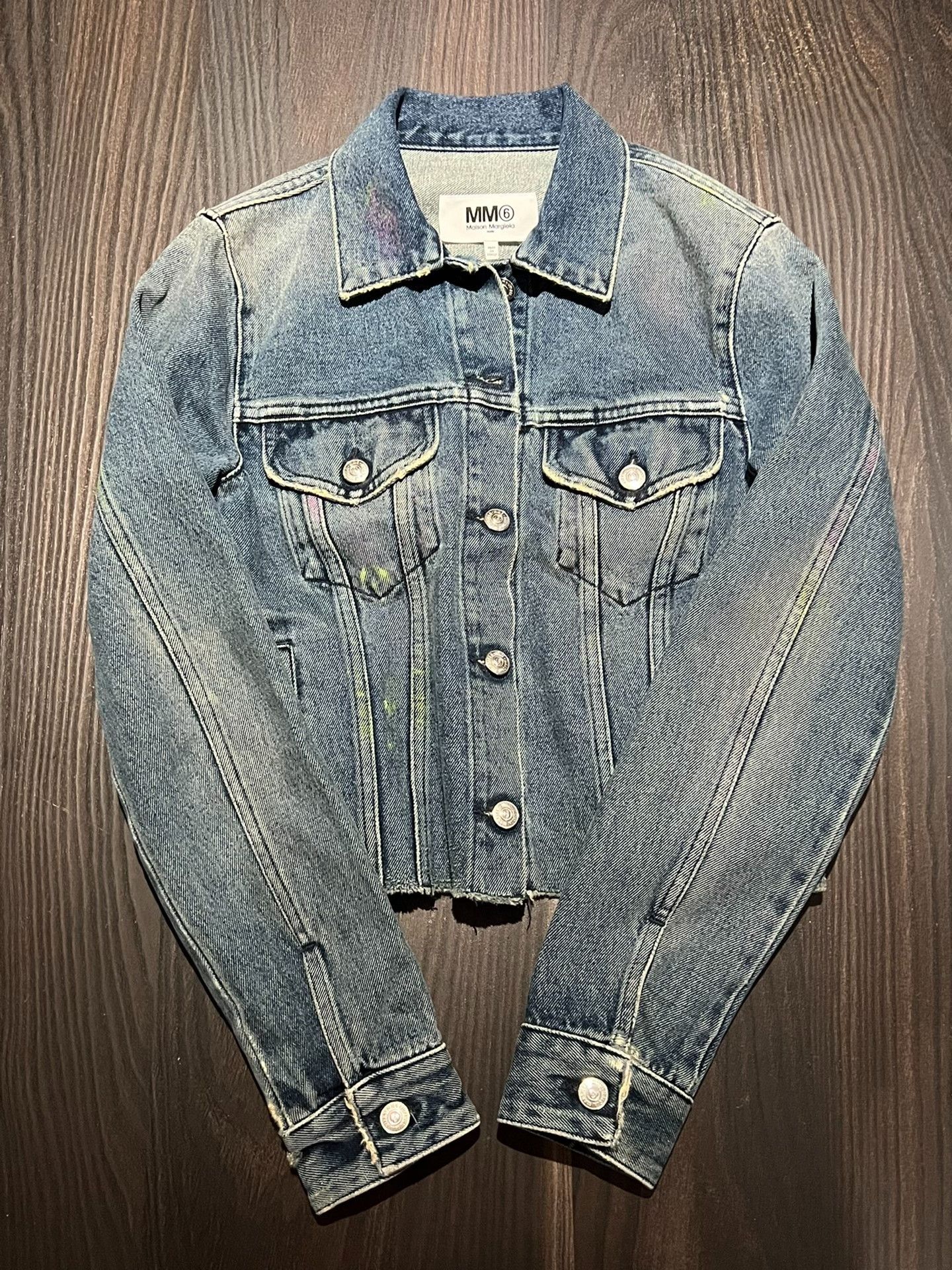 Maison Margiela Maison Margiela MM6 Women's Short Denim Jacket Size S / US 4 / IT 40 - 3 Thumbnail
