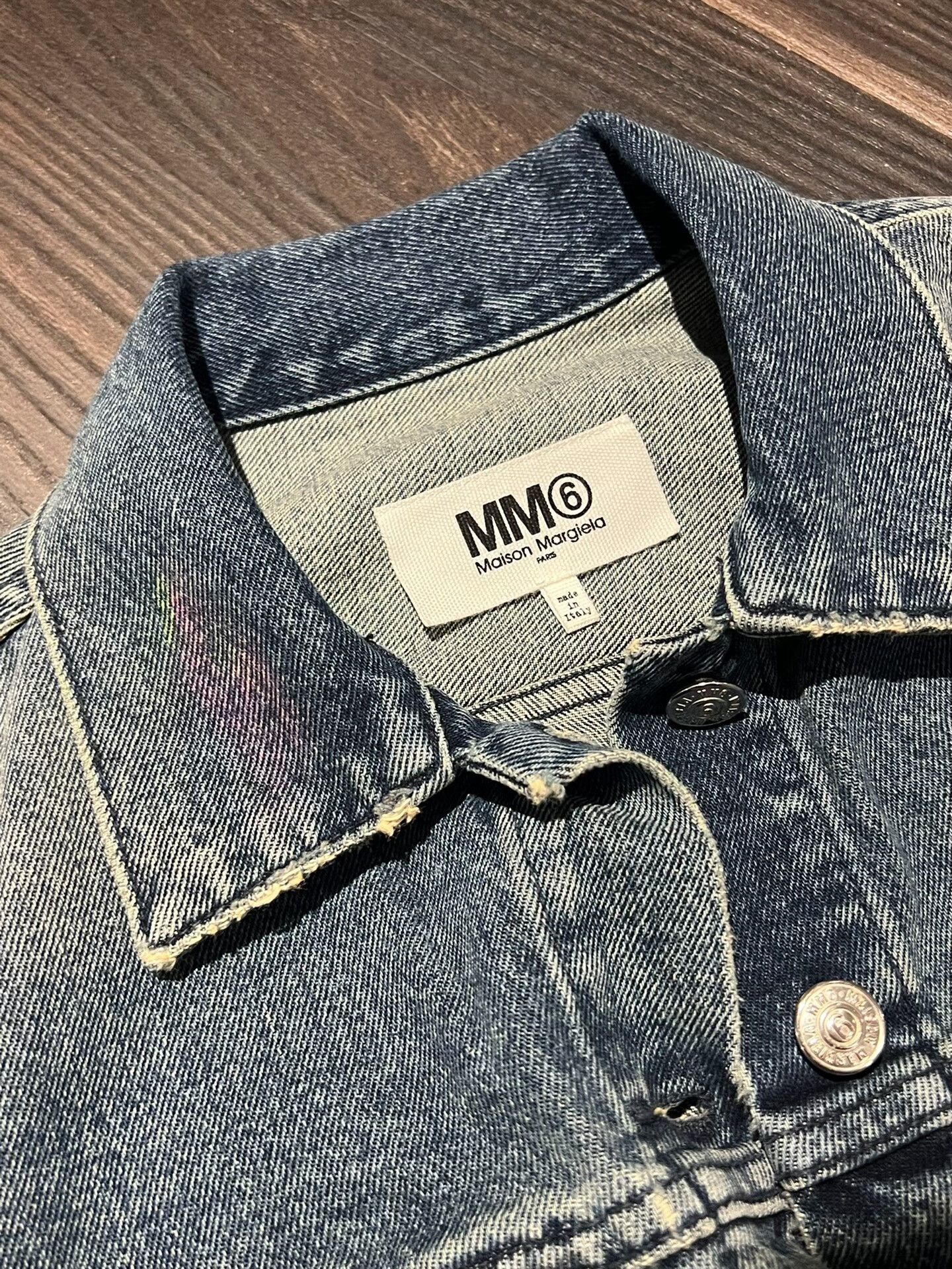 Maison Margiela Maison Margiela MM6 Women's Short Denim Jacket Size S / US 4 / IT 40 - 4 Thumbnail
