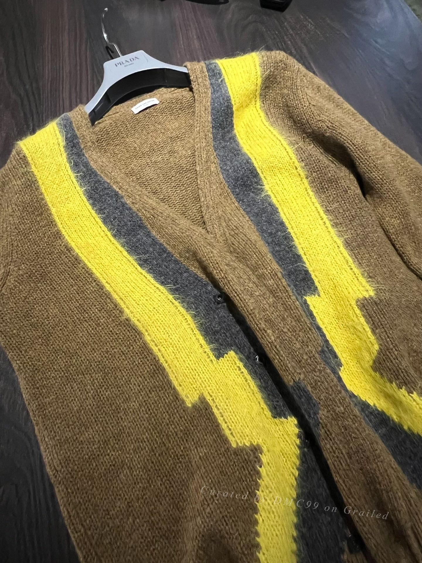 Dries Van Noten Dries Van Noten Men's Lightning Wool Cardigan Size US L / EU 52-54 / 3 - 3 Thumbnail