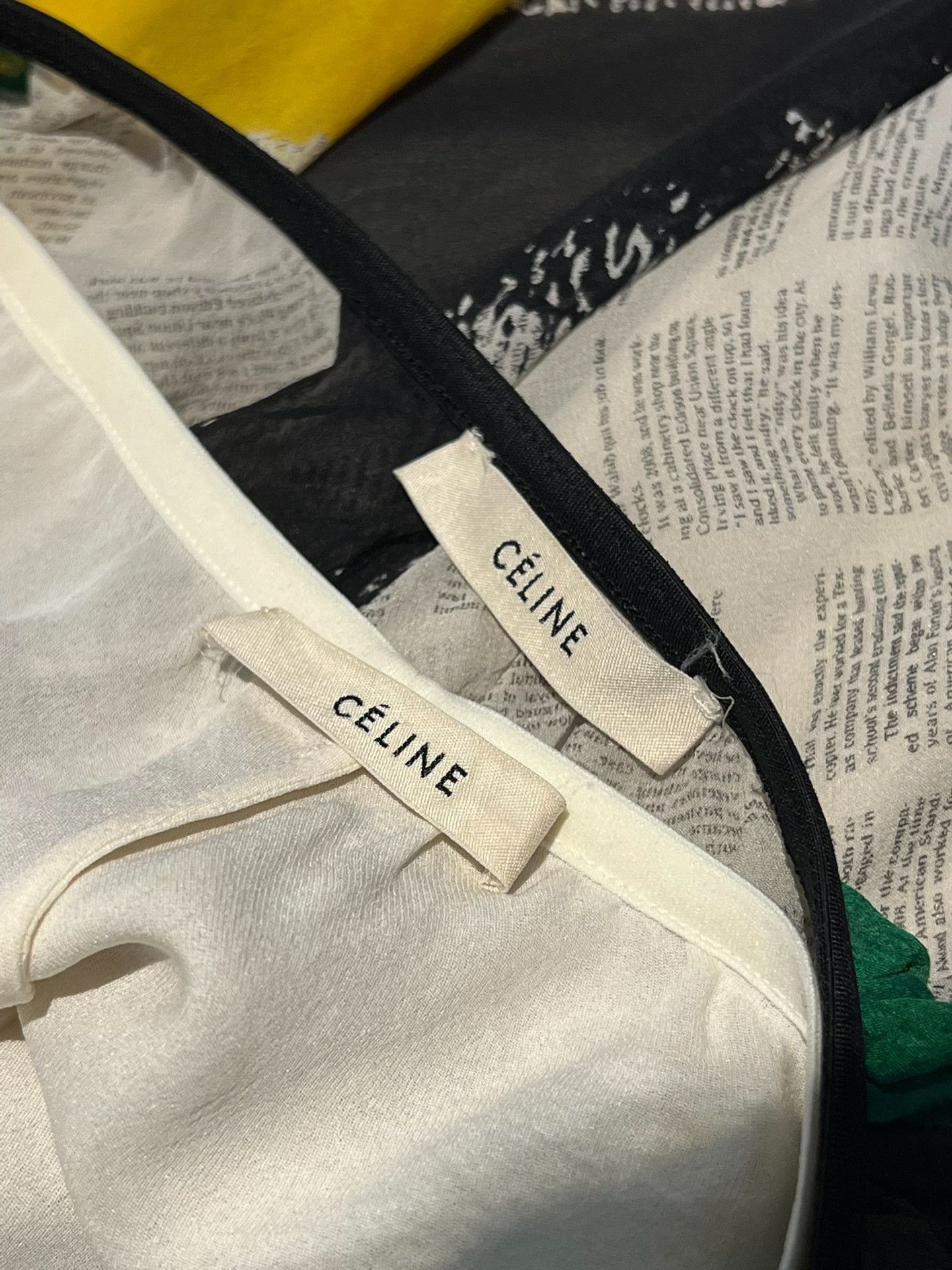 Phoebe Philo Old Celine Silk Graffiti Pleated Skirt Size 36" / US 14 / IT 50 - 7 Thumbnail