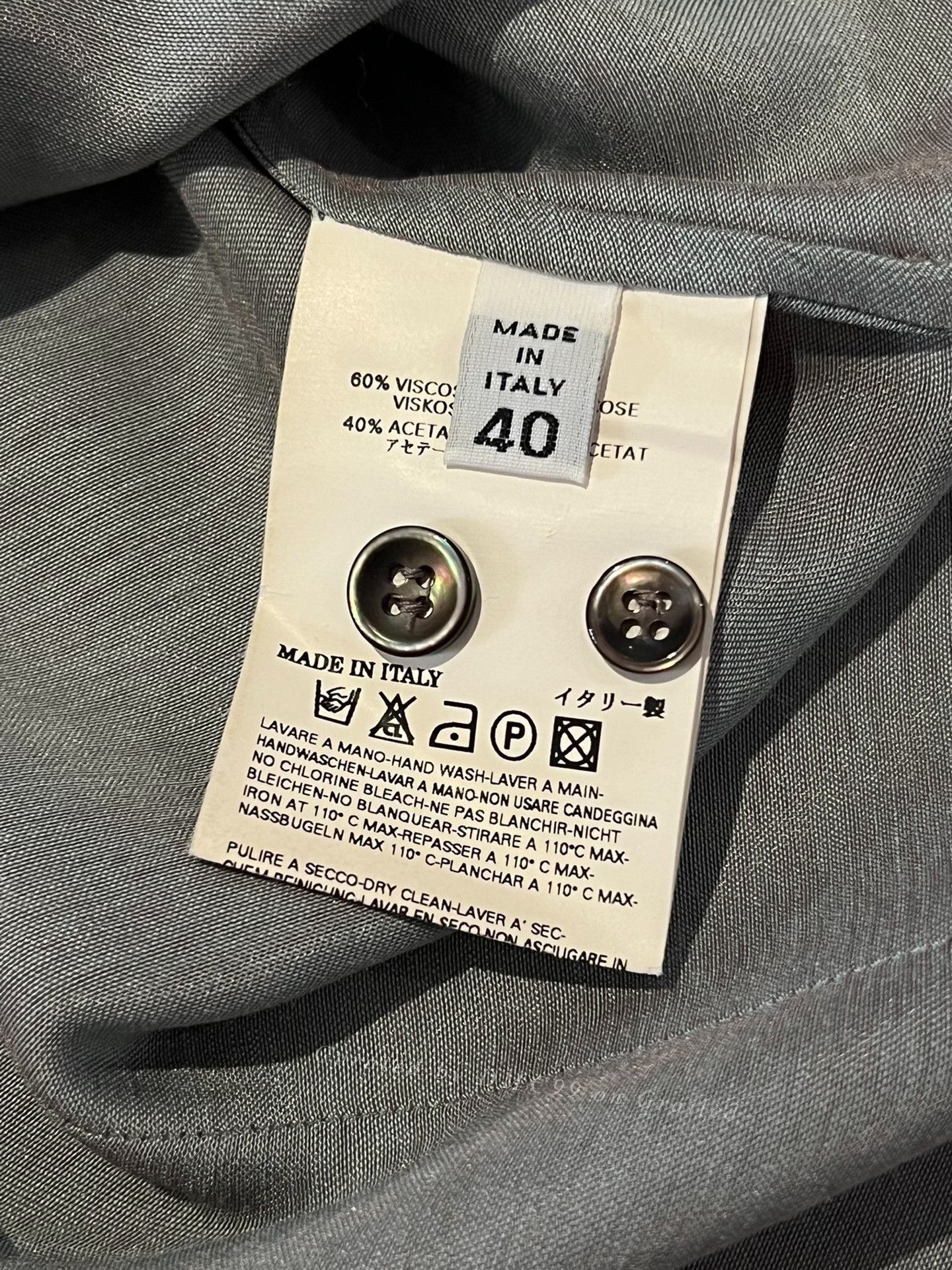 Maison Margiela Maison Martin Margiela 05 FW Gold Metallic Silk Shirt Size S / US 4 / IT 40 - 5 Thumbnail