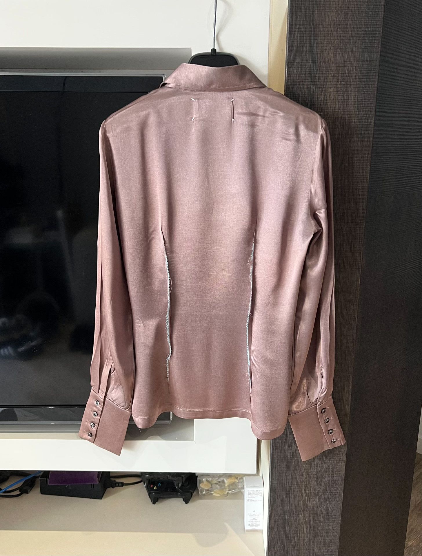 Maison Margiela Maison Martin Margiela 05 FW Gold Metallic Silk Shirt Size S / US 4 / IT 40 - 2 Thumbnail
