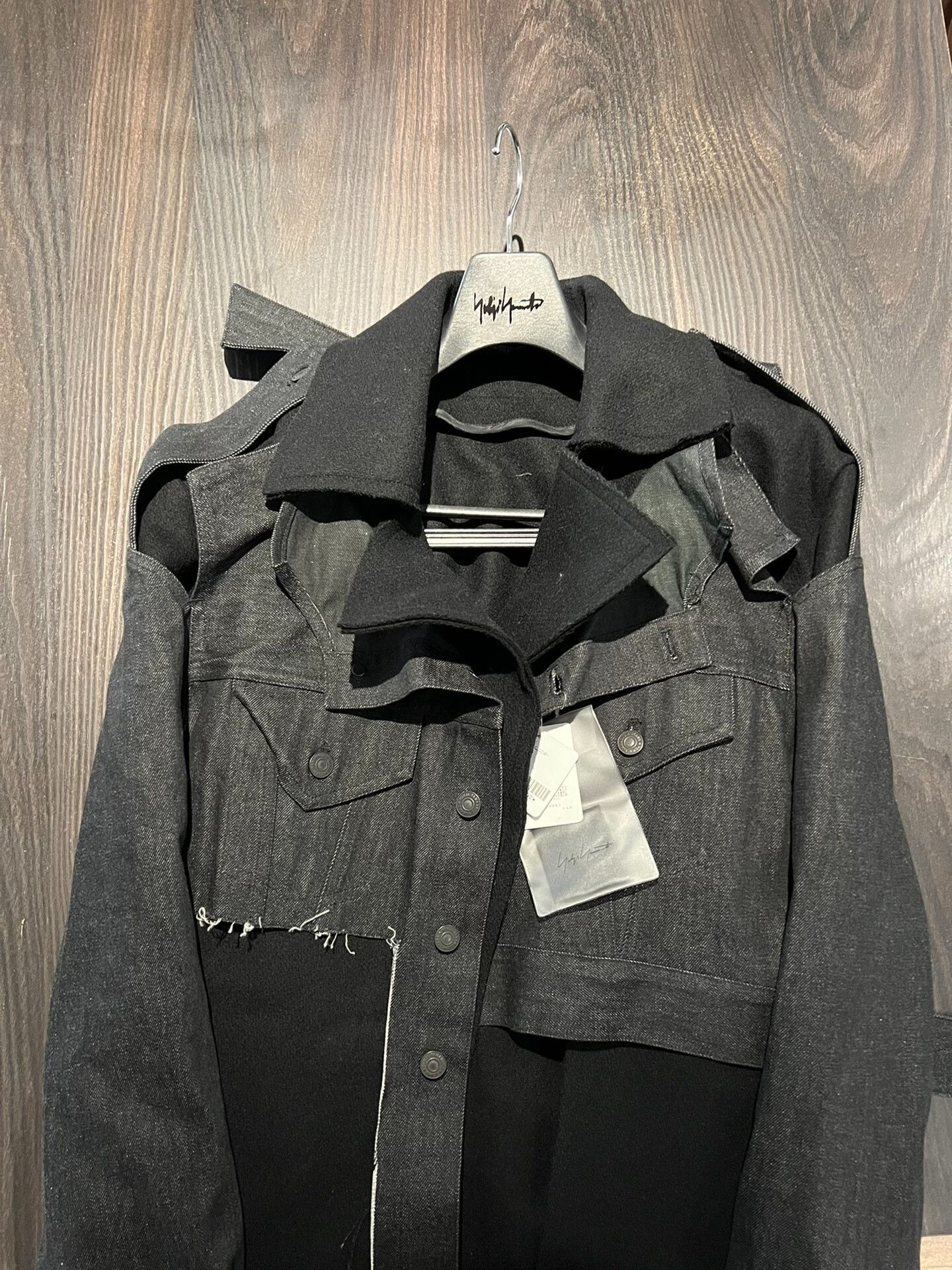 Yohji Yamamoto Yohji Yamamoto 22AW Deconstructed Denim Coat Size US M / EU 48-50 / 2 - 4 Thumbnail