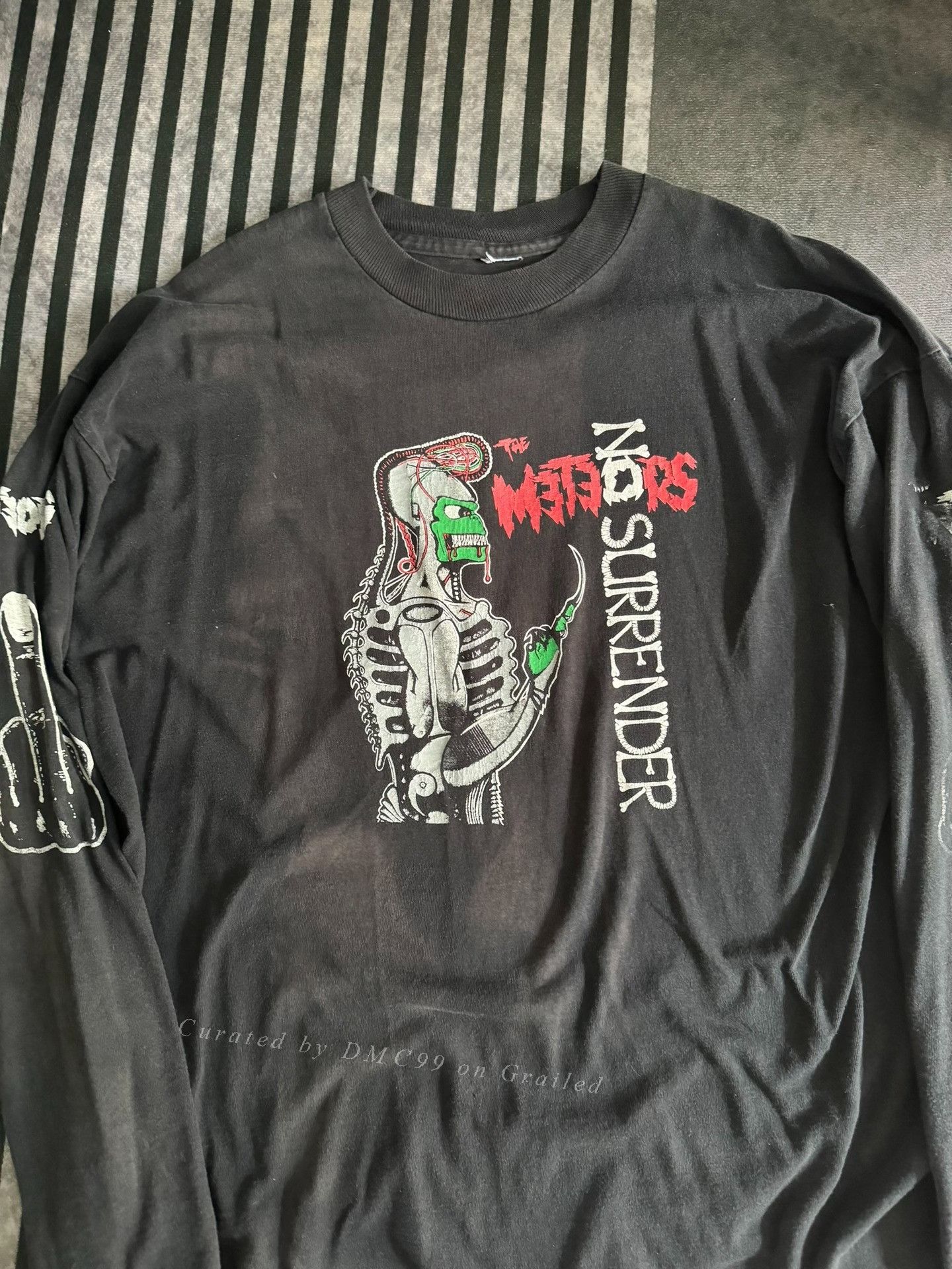 Vintage Vintage 90s The Meteors Print Longsleeve Size US M / EU 48-50 / 2 - 2 Thumbnail