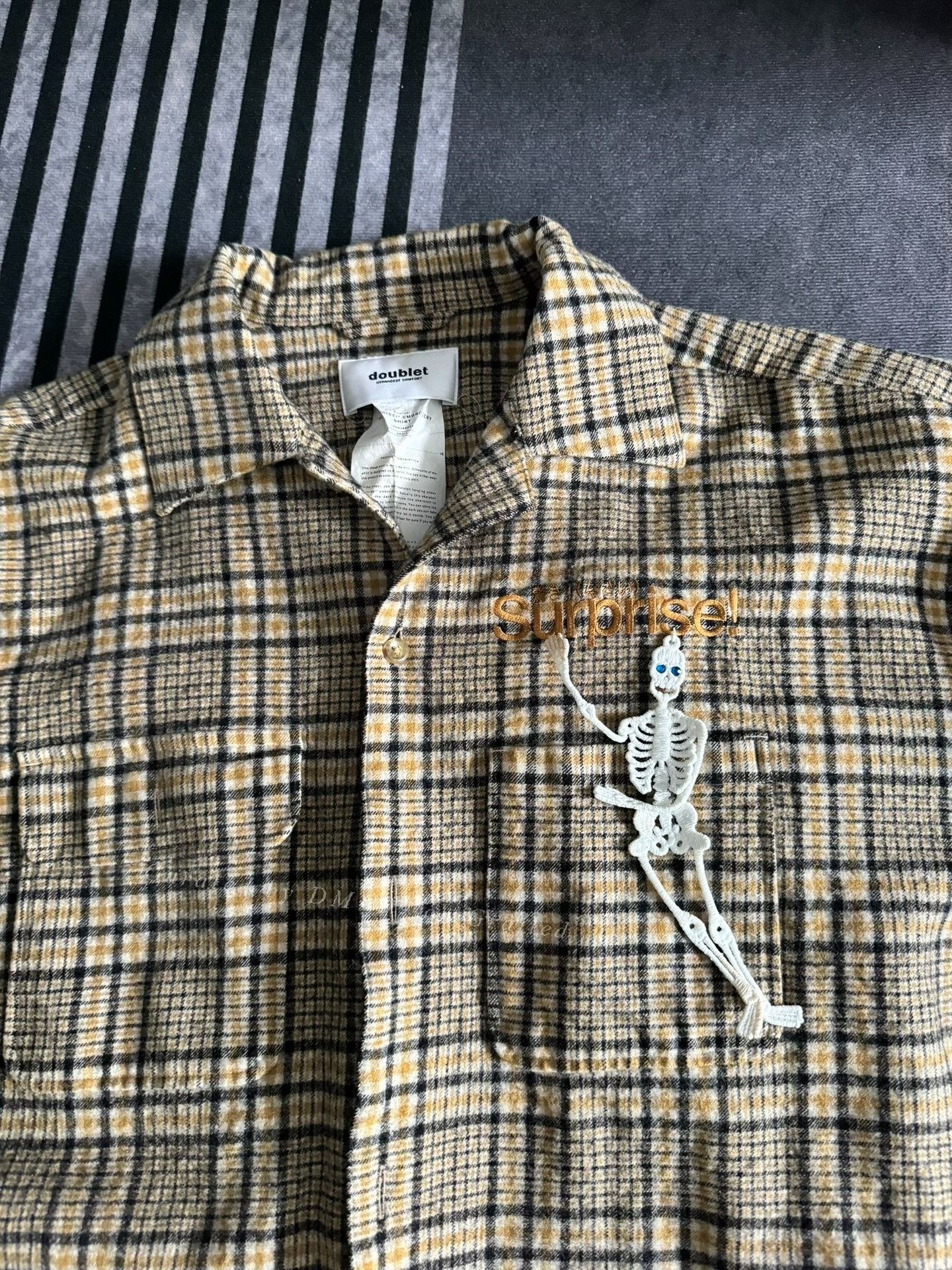 Doublet doublet 19AW Plaid Skull Pendant Wool Shirt Size US S / EU 44-46 / 1 - 2 Thumbnail