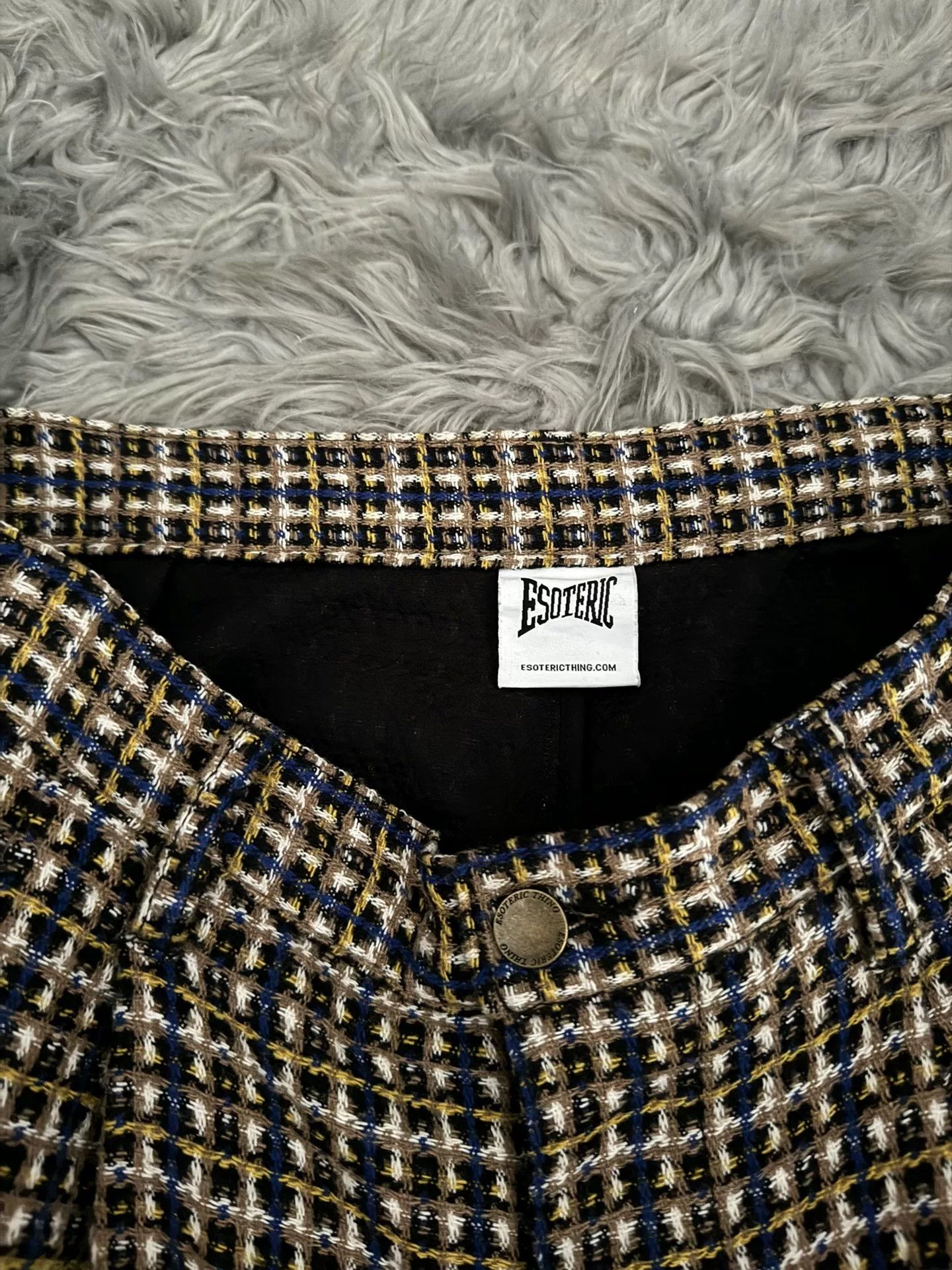 eS Esoteric Wool Plaid Baggy Pants Size US 30 / EU 46 - 3 Thumbnail