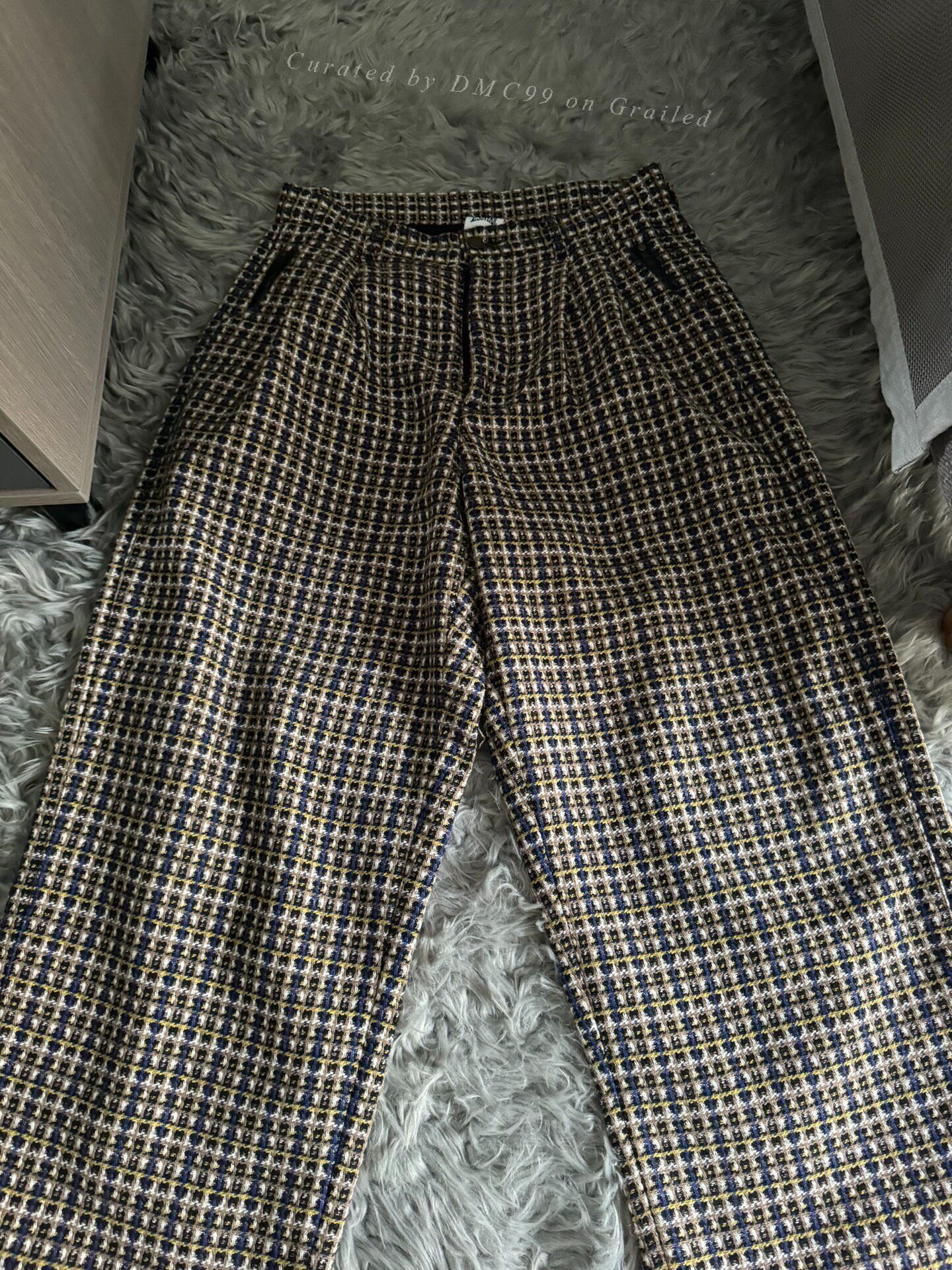 eS Esoteric Wool Plaid Baggy Pants Size US 30 / EU 46 - 2 Thumbnail