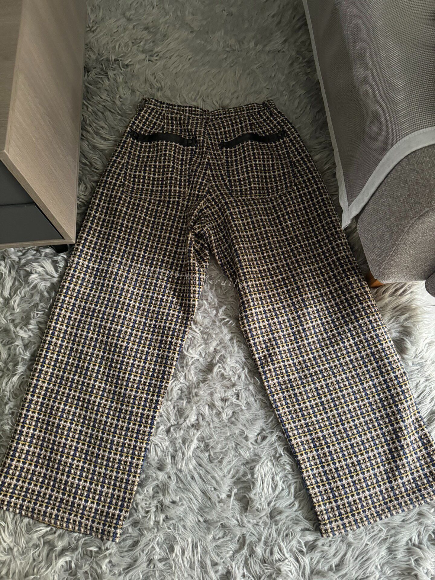 eS Esoteric Wool Plaid Baggy Pants Size US 30 / EU 46 - 5 Thumbnail
