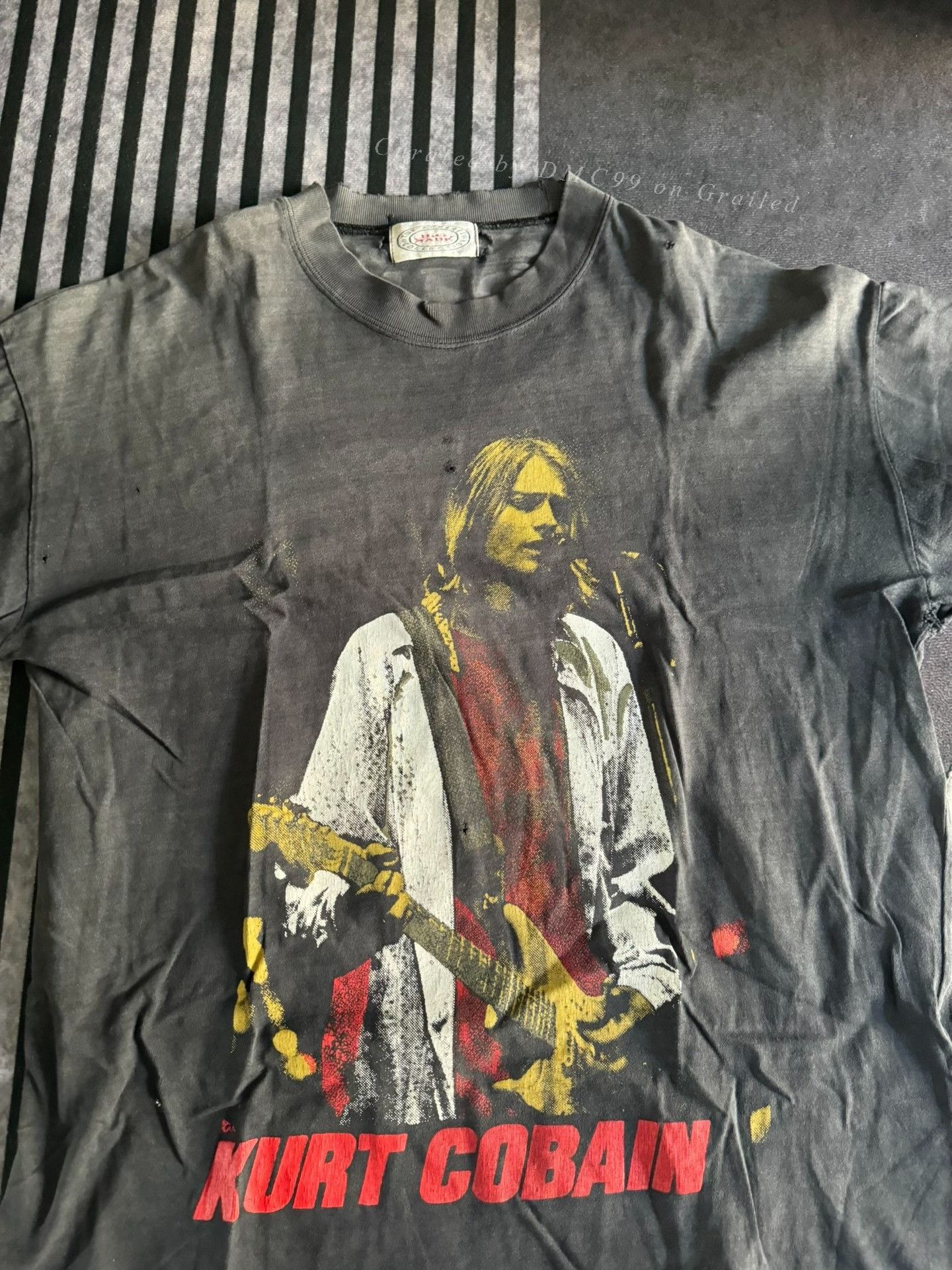 Vintage Vintage 90s Nirvana Kurt Cobain T-shirt Size US M / EU 48-50 / 2 - 2 Thumbnail