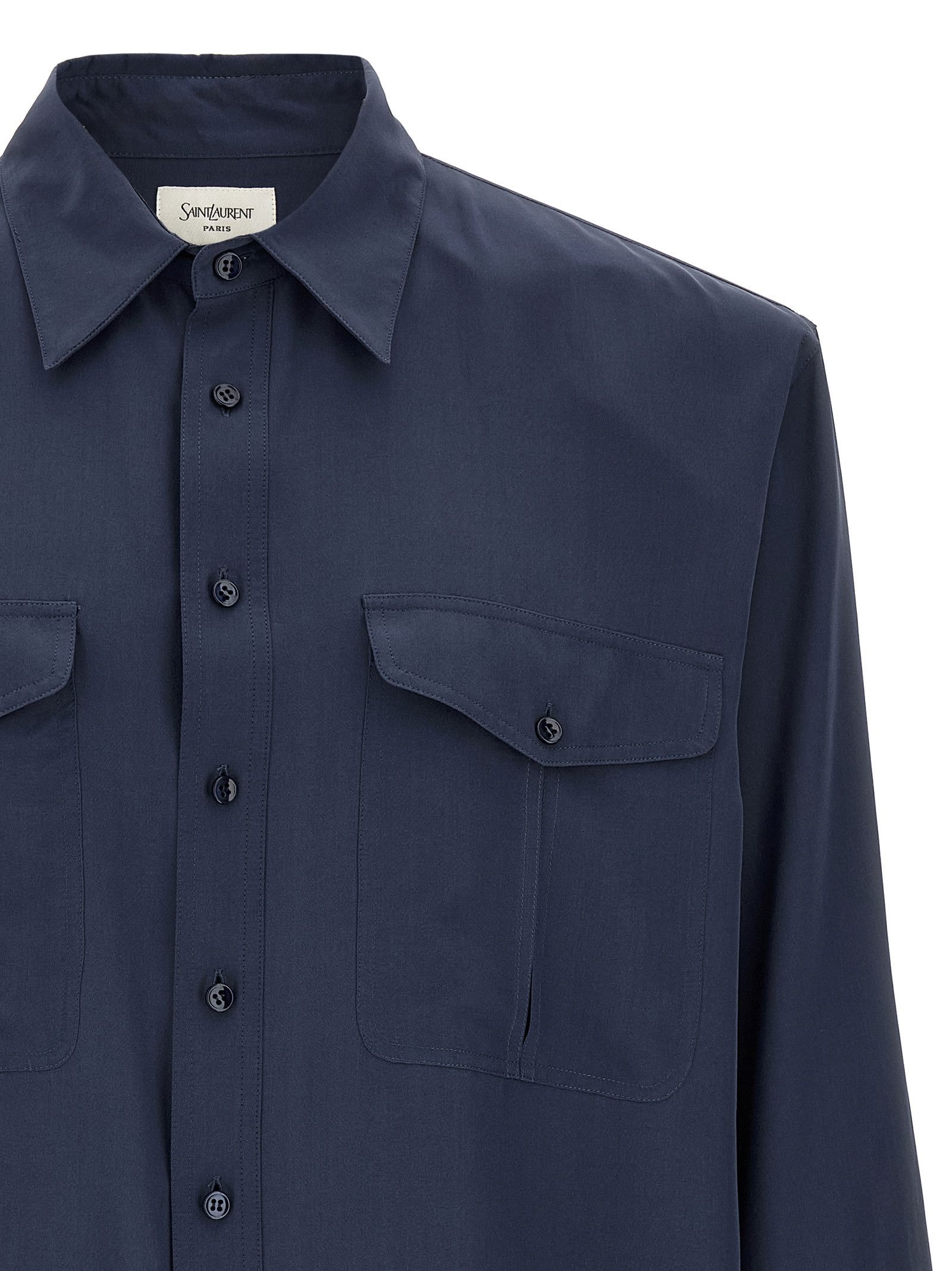 Saint Laurent Paris Viscose and silk shirt Size US XL / EU 56 / 4 - 3 Thumbnail