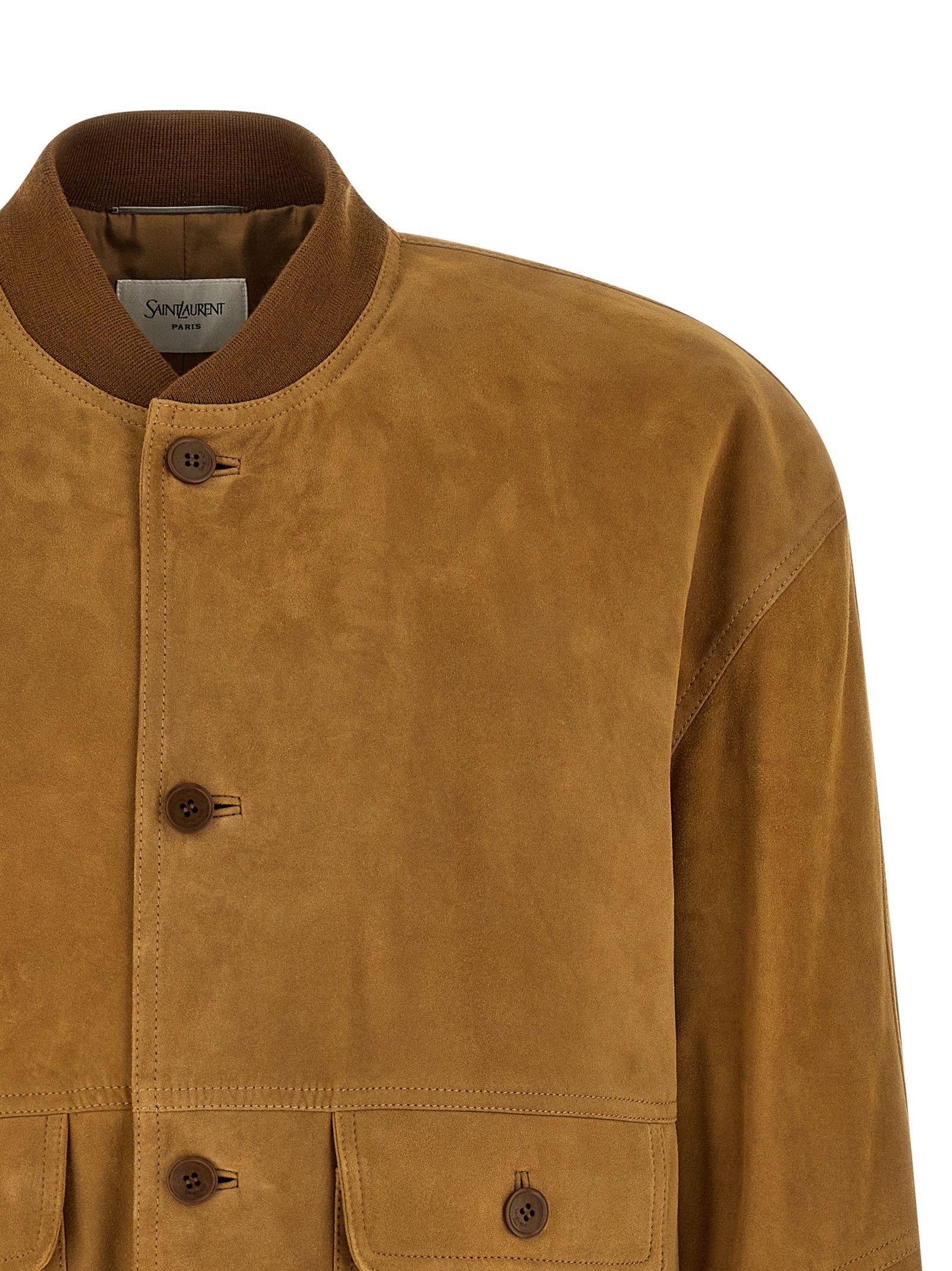 Saint Laurent Paris Suede bomber jacket Size US XL / EU 56 / 4 - 3 Thumbnail