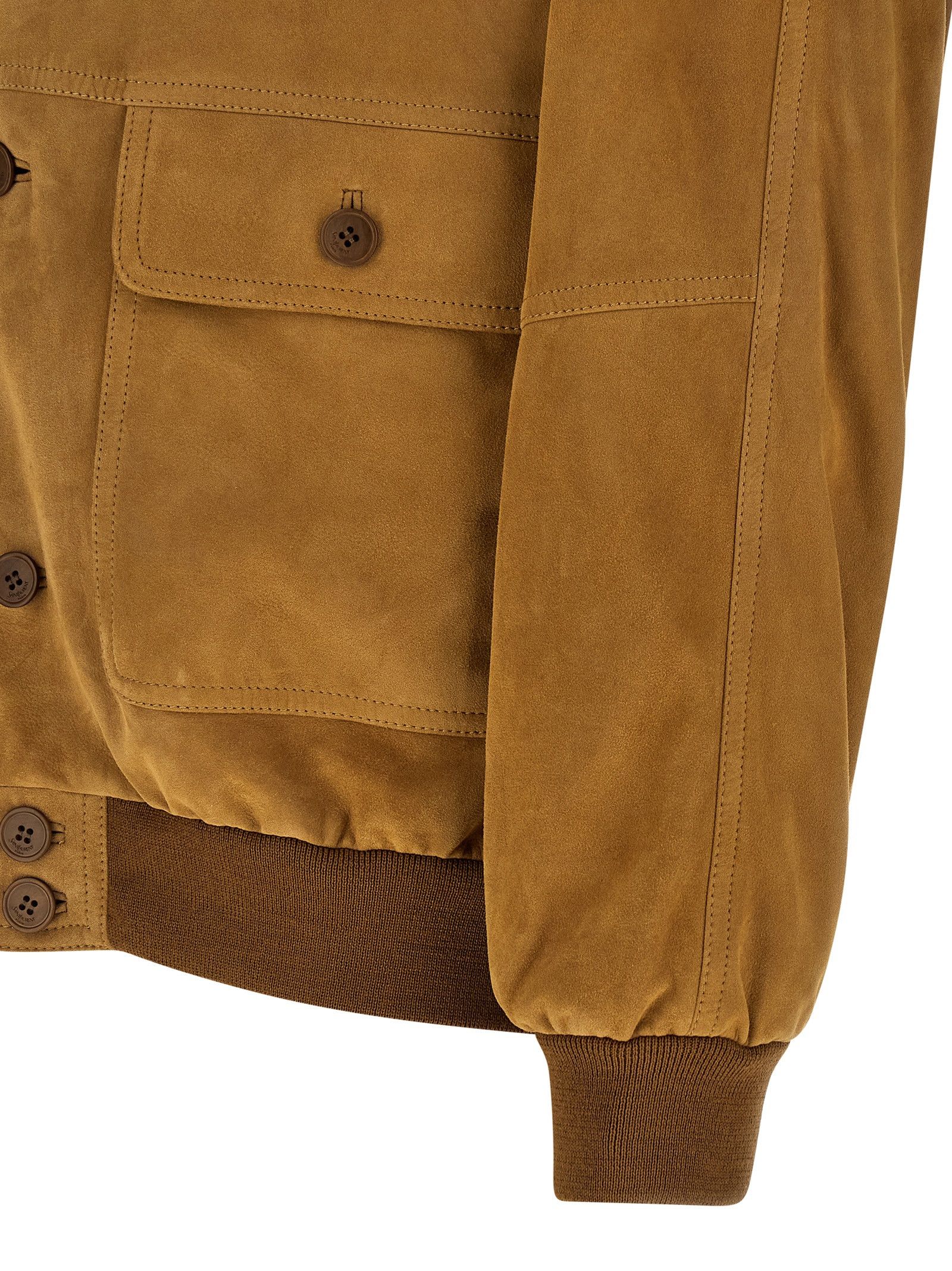 Saint Laurent Paris Suede bomber jacket Size US XXL / EU 58 / 5 - 4 Thumbnail