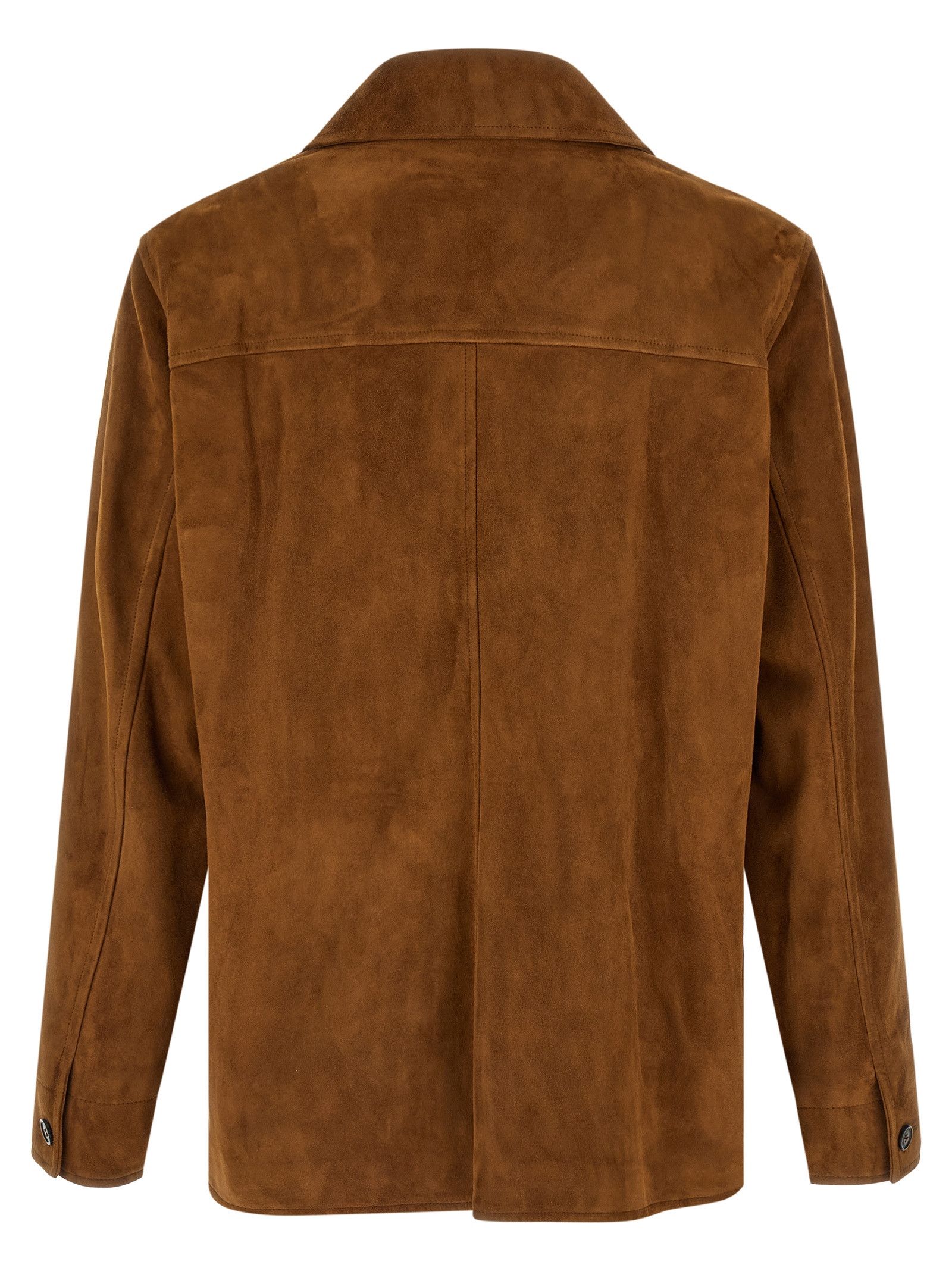 Saint Laurent Paris Suede overshirt Size US L / EU 52-54 / 3 - 2 Thumbnail
